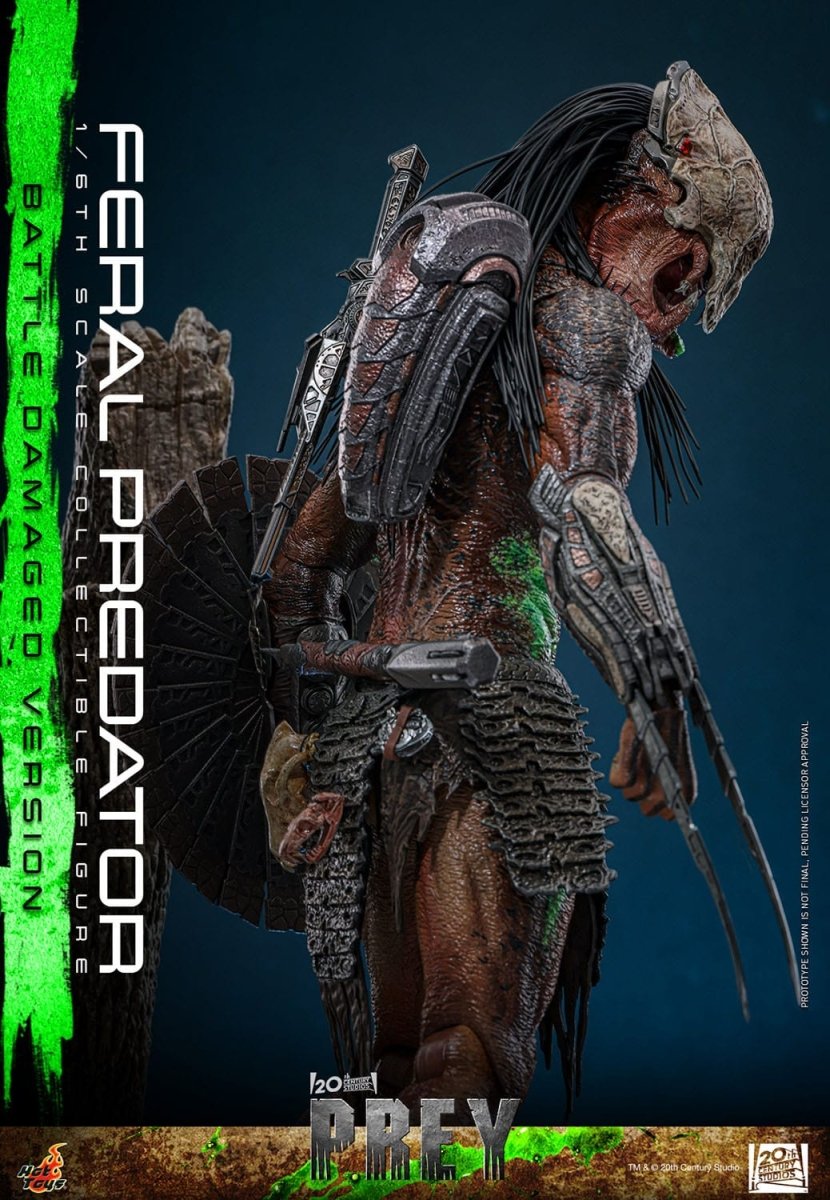 Hot Toys Prey: Feral Predator (Battle Damaged Version) 37cm - Loaded Dice