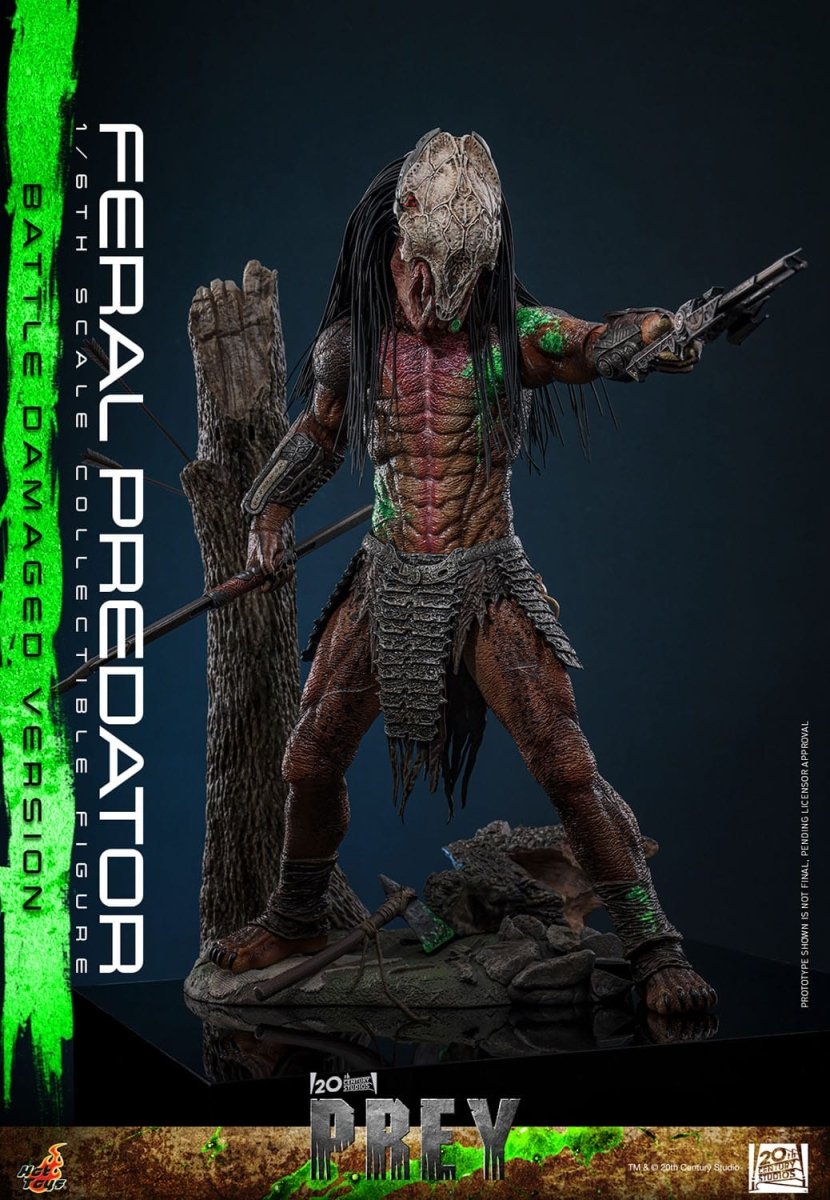 Hot Toys Prey: Feral Predator (Battle Damaged Version) 37cm - Loaded Dice
