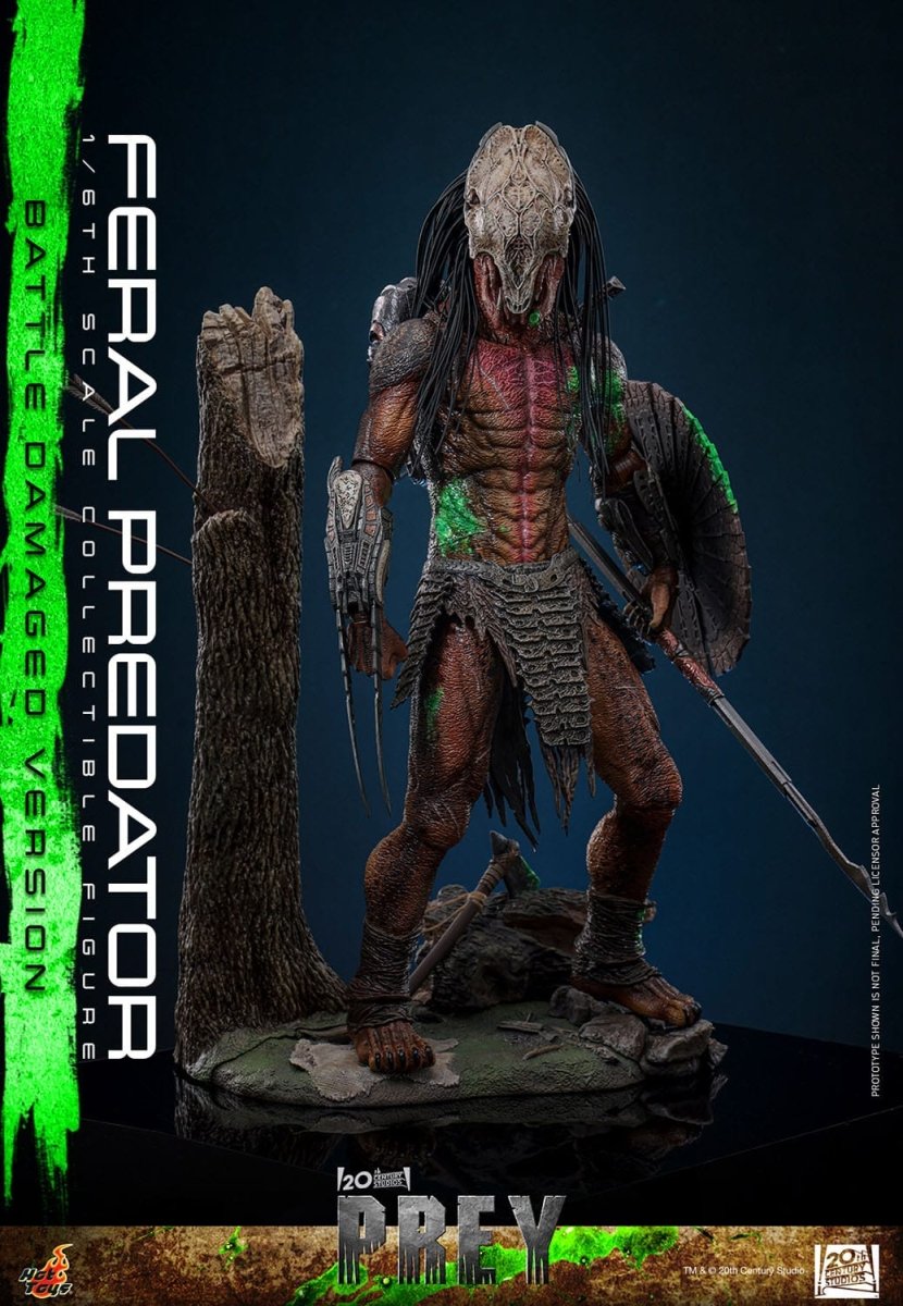 Hot Toys Prey: Feral Predator (Battle Damaged Version) 37cm - Loaded Dice