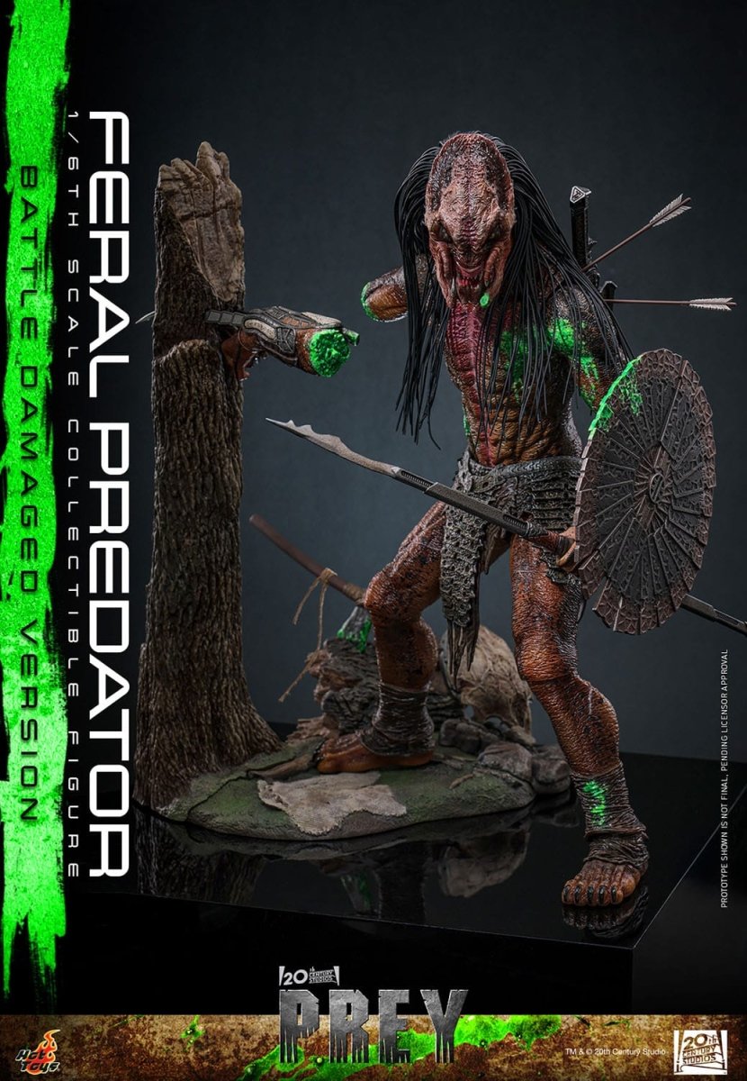 Hot Toys Prey: Feral Predator (Battle Damaged Version) 37cm - Loaded Dice