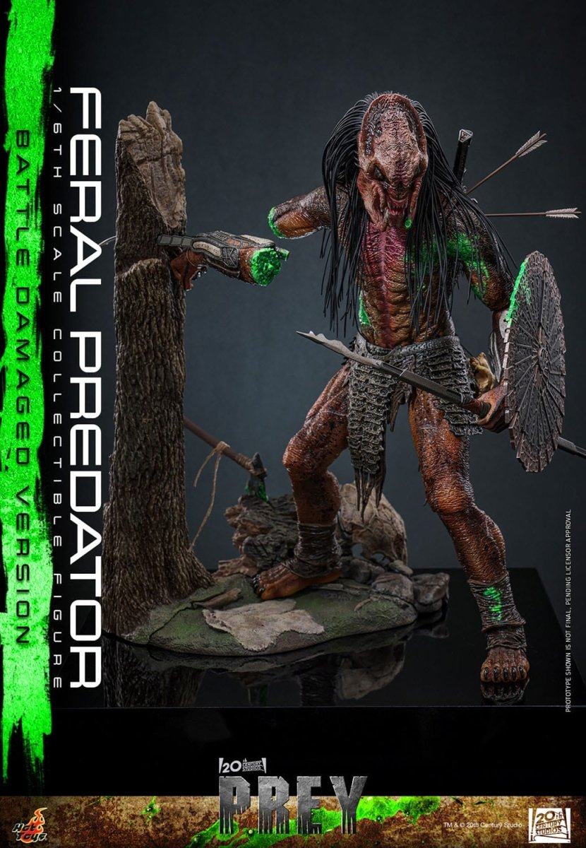 Hot Toys Prey: Feral Predator (Battle Damaged Version) 37cm - Loaded Dice