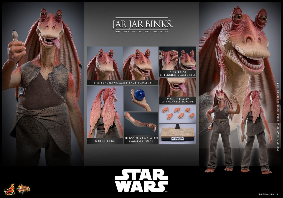 Hot Toys Star Wars: Jar Jar Binks 33cm - Loaded Dice
