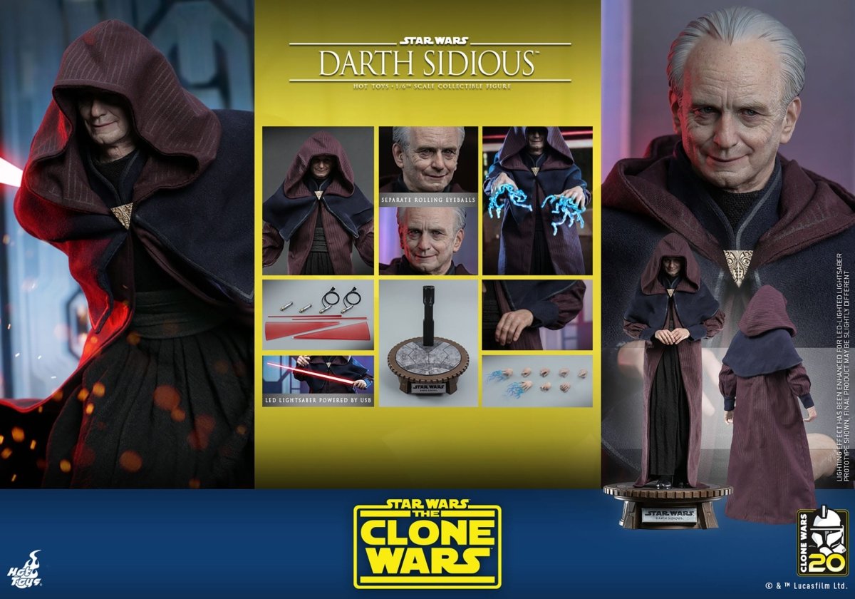 Hot Toys Star Wars: The Clone Wars Darth Sidious 29cm - Loaded Dice