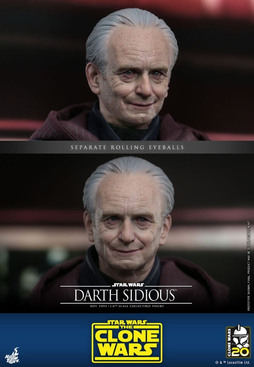 Hot Toys Star Wars: The Clone Wars Darth Sidious 29cm - Loaded Dice