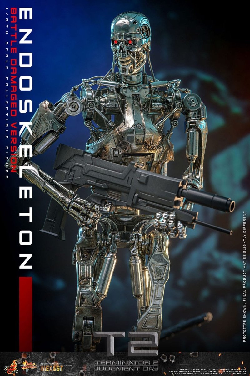 Hot Toys Terminator 2: Judgment Day Endoskeleton (Battle Damaged Version) 31cm - Loaded Dice