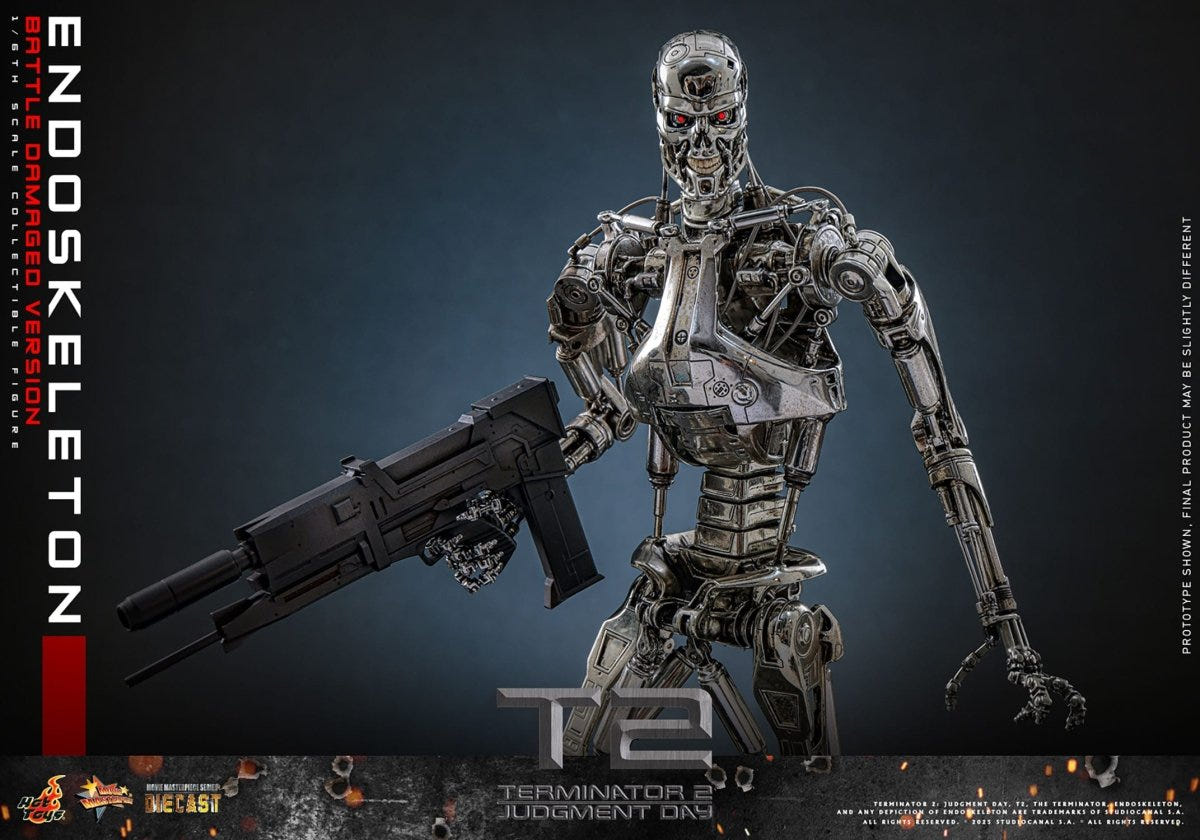 Hot Toys Terminator 2: Judgment Day Endoskeleton (Battle Damaged Version) 31cm - Loaded Dice