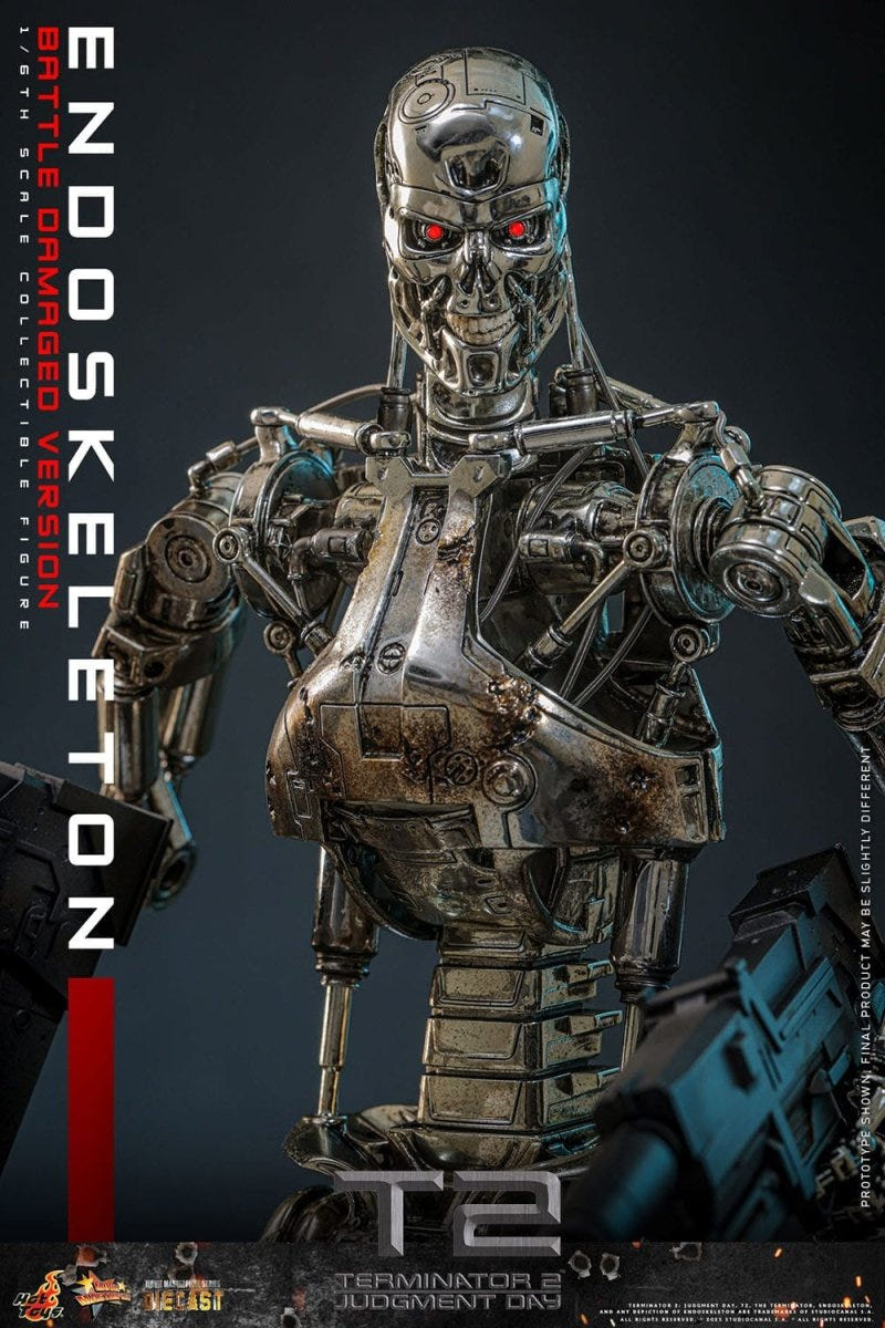 Hot Toys Terminator 2: Judgment Day Endoskeleton (Battle Damaged Version) 31cm - Loaded Dice