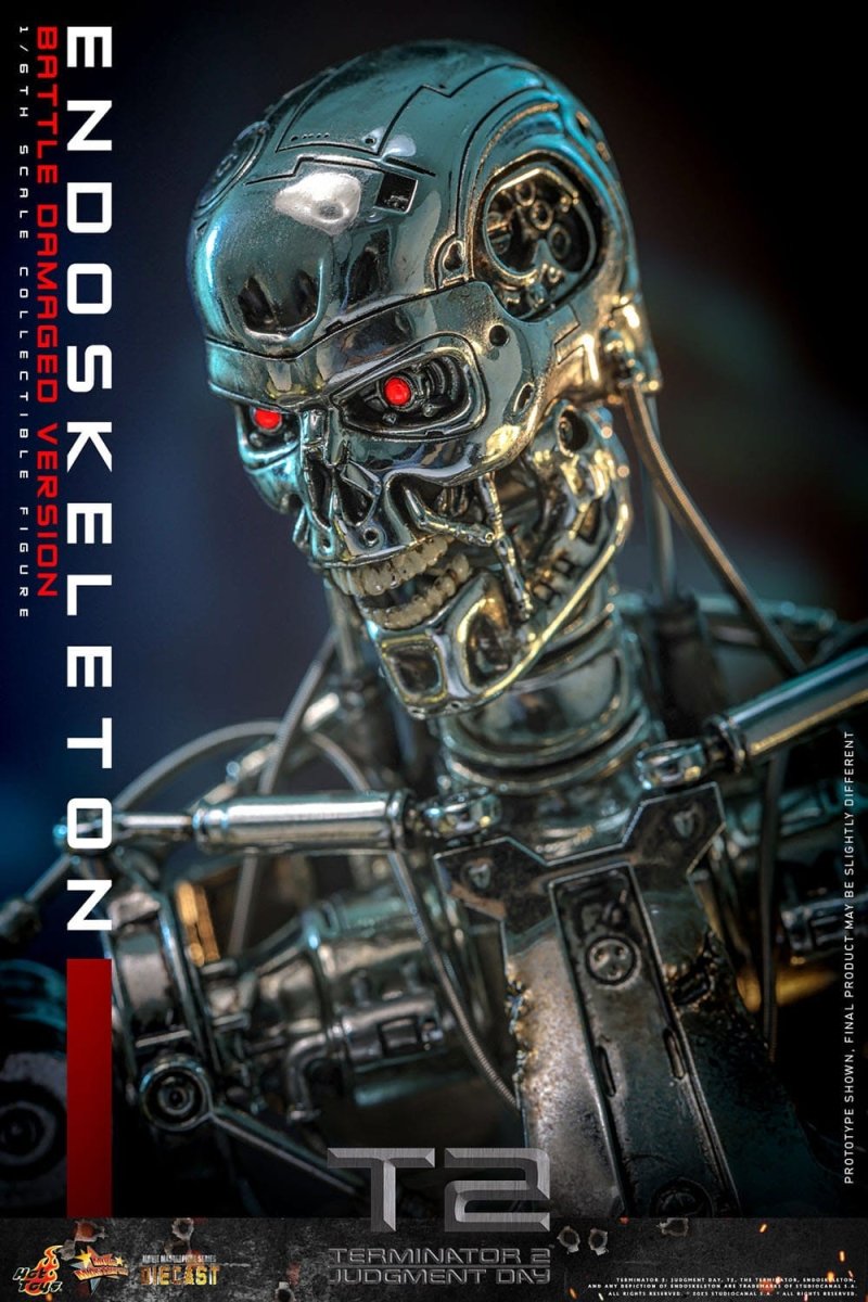 Hot Toys Terminator 2: Judgment Day Endoskeleton (Battle Damaged Version) 31cm - Loaded Dice