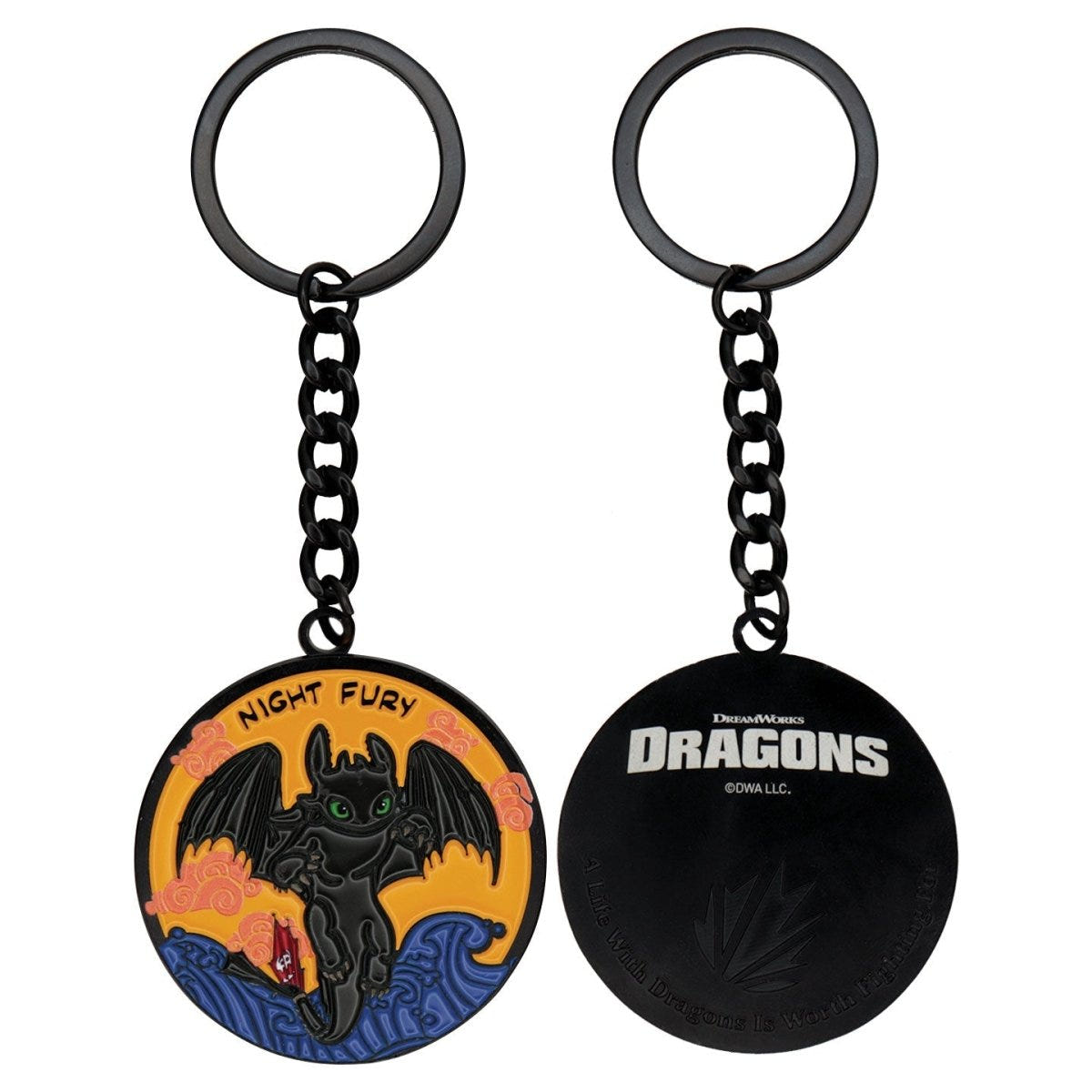 How to Train Your Dragon Night Fury Keyring - Loaded Dice