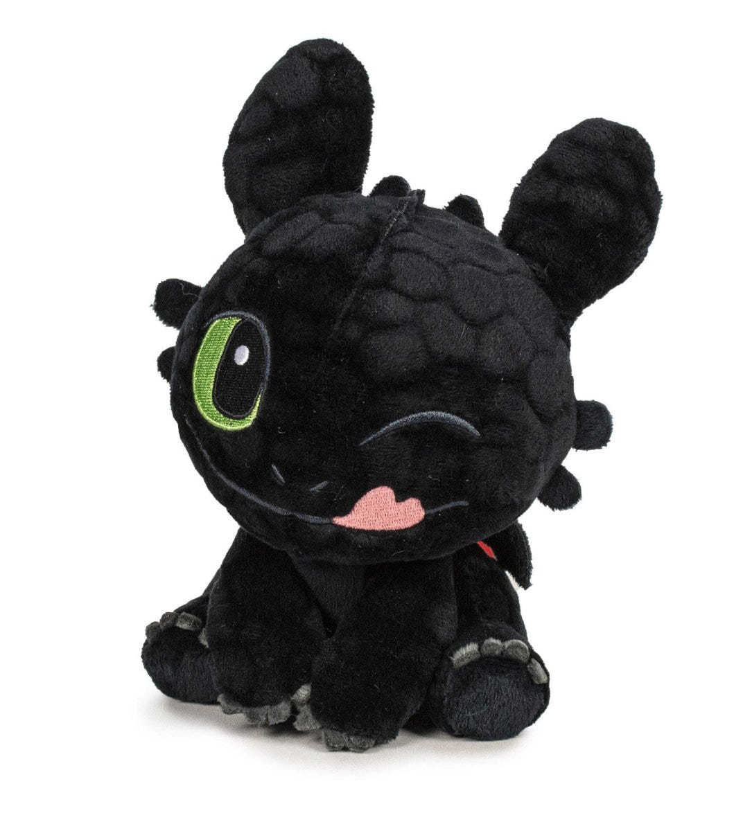 How to Train Your Dragon Toothless plush winking with his tongue out, 18cm