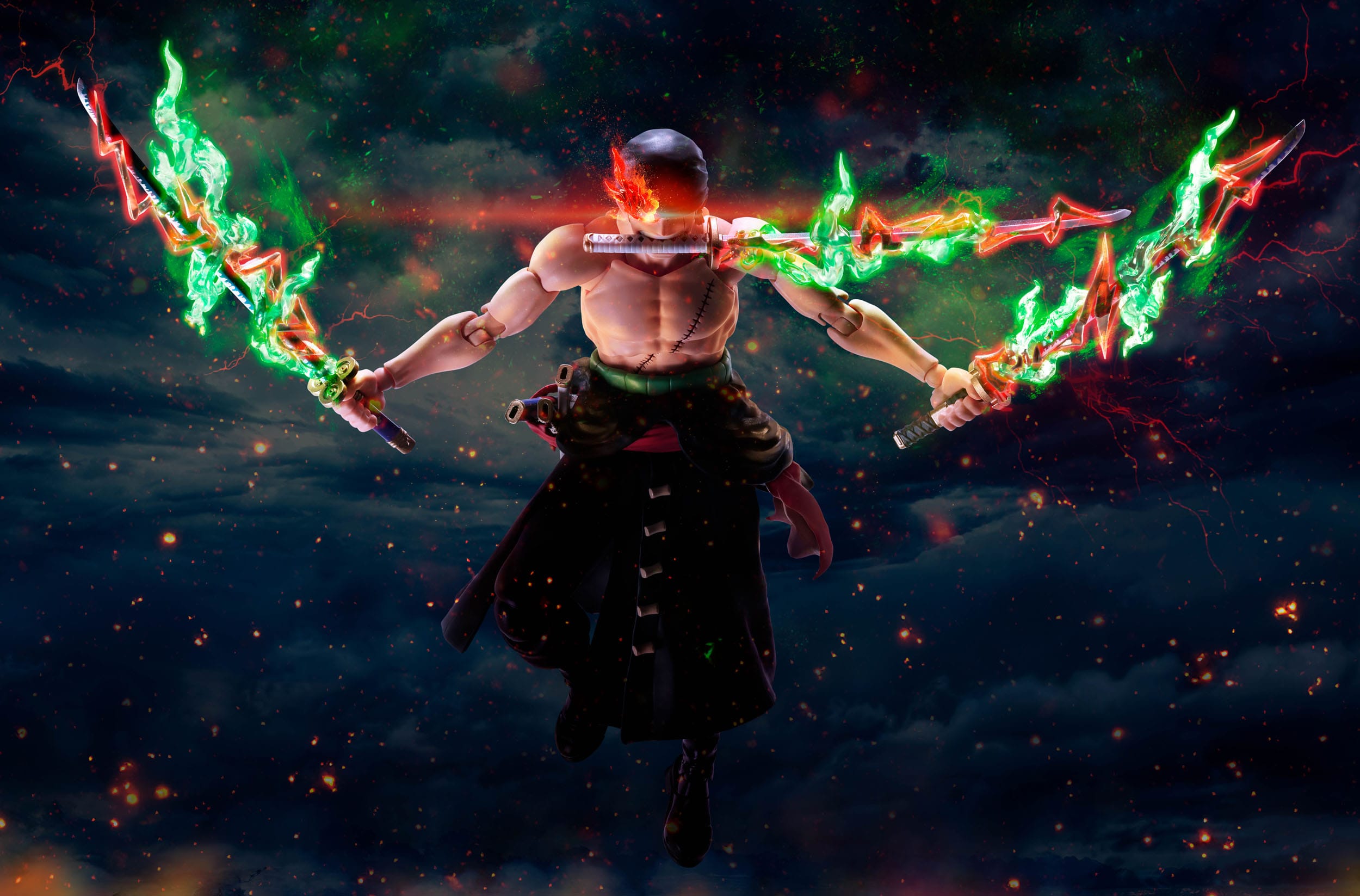 One Piece S.H.Figuarts Action Figure Roronoa Zoro The King of Hell 15cm - Loaded Dice