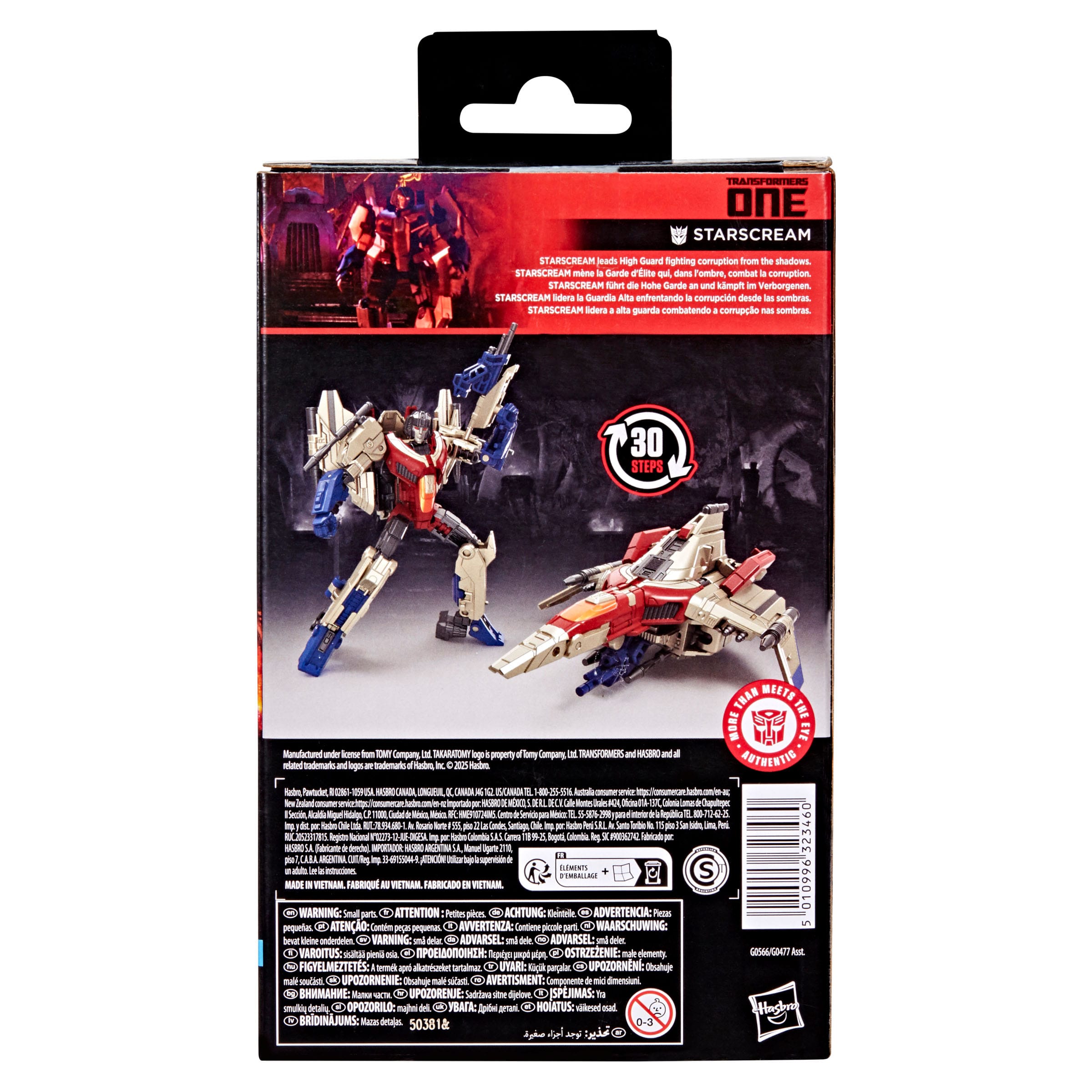 Transformers One Studio Series Deluxe Class Action Figure Starscream 11cm - Loaded Dice