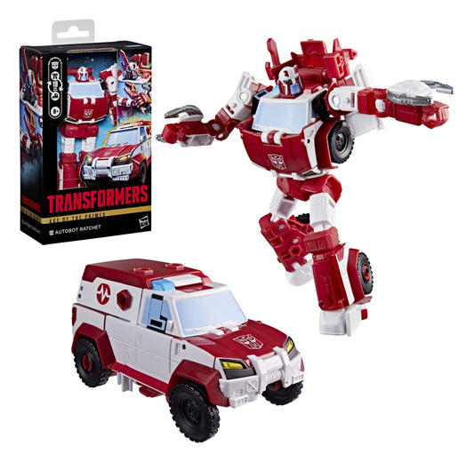 Transformers Age of the Primes Deluxe Class Action Figure Autobot Ratchet 15cm - Loaded Dice