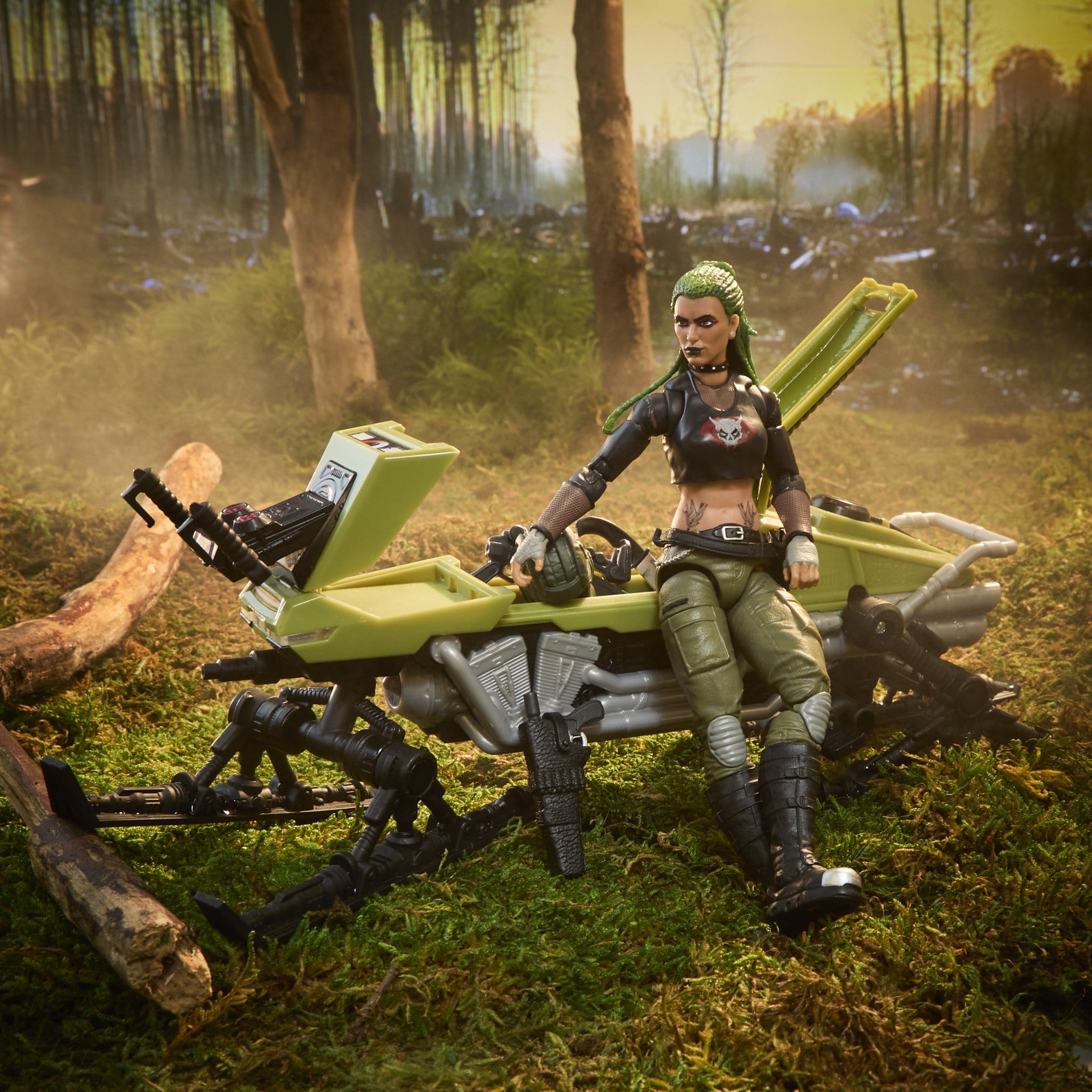 G.I. Joe Classified Series Action Figure and Vehicle Set #194 Zanya and Dreadnok Chameleon (Swamp Skier) 15cm - Loaded Dice