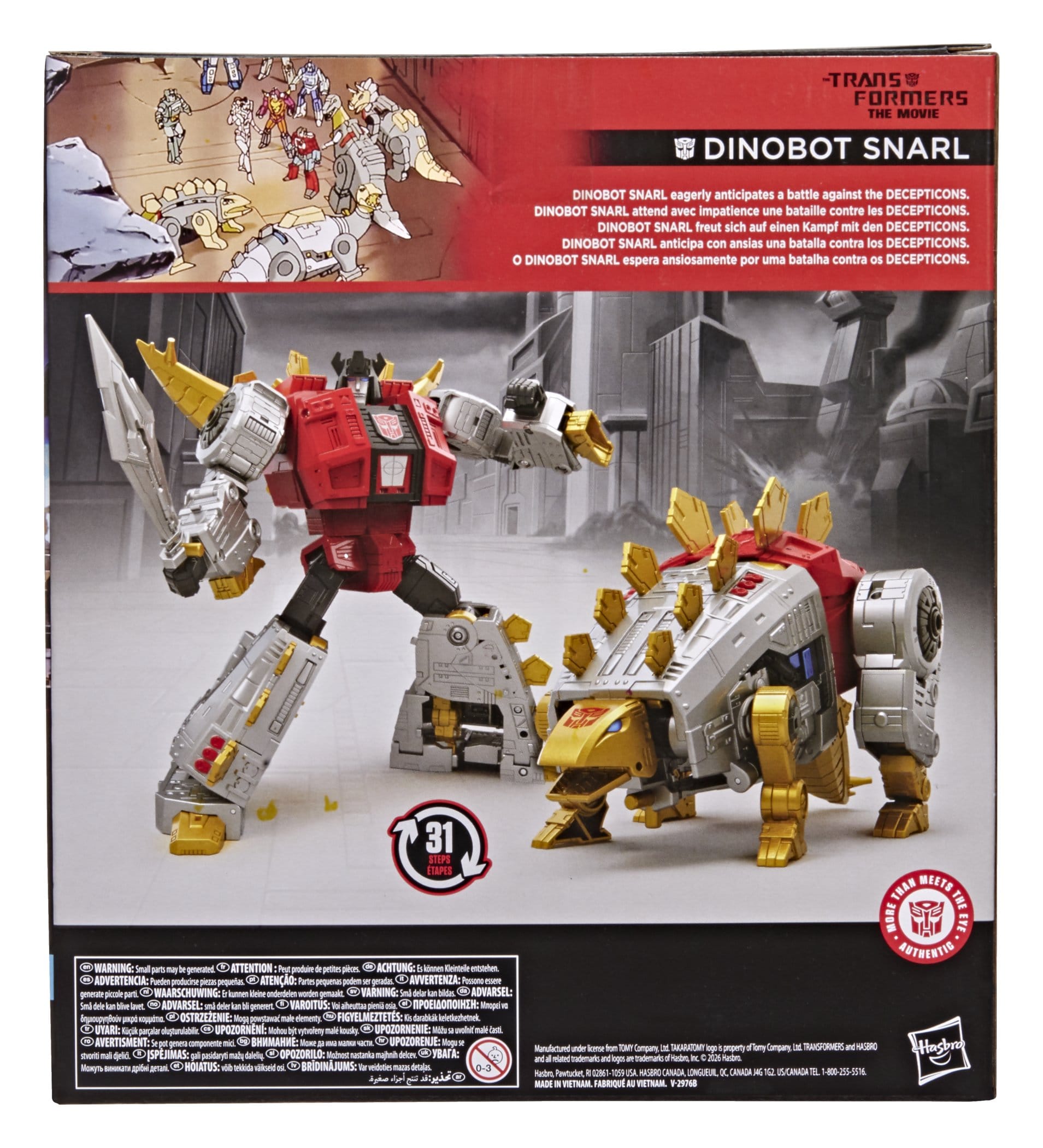 Transformers: The Movie Studio Series Leader Class Action Figure Dinobot Snarl 20cm - Loaded Dice