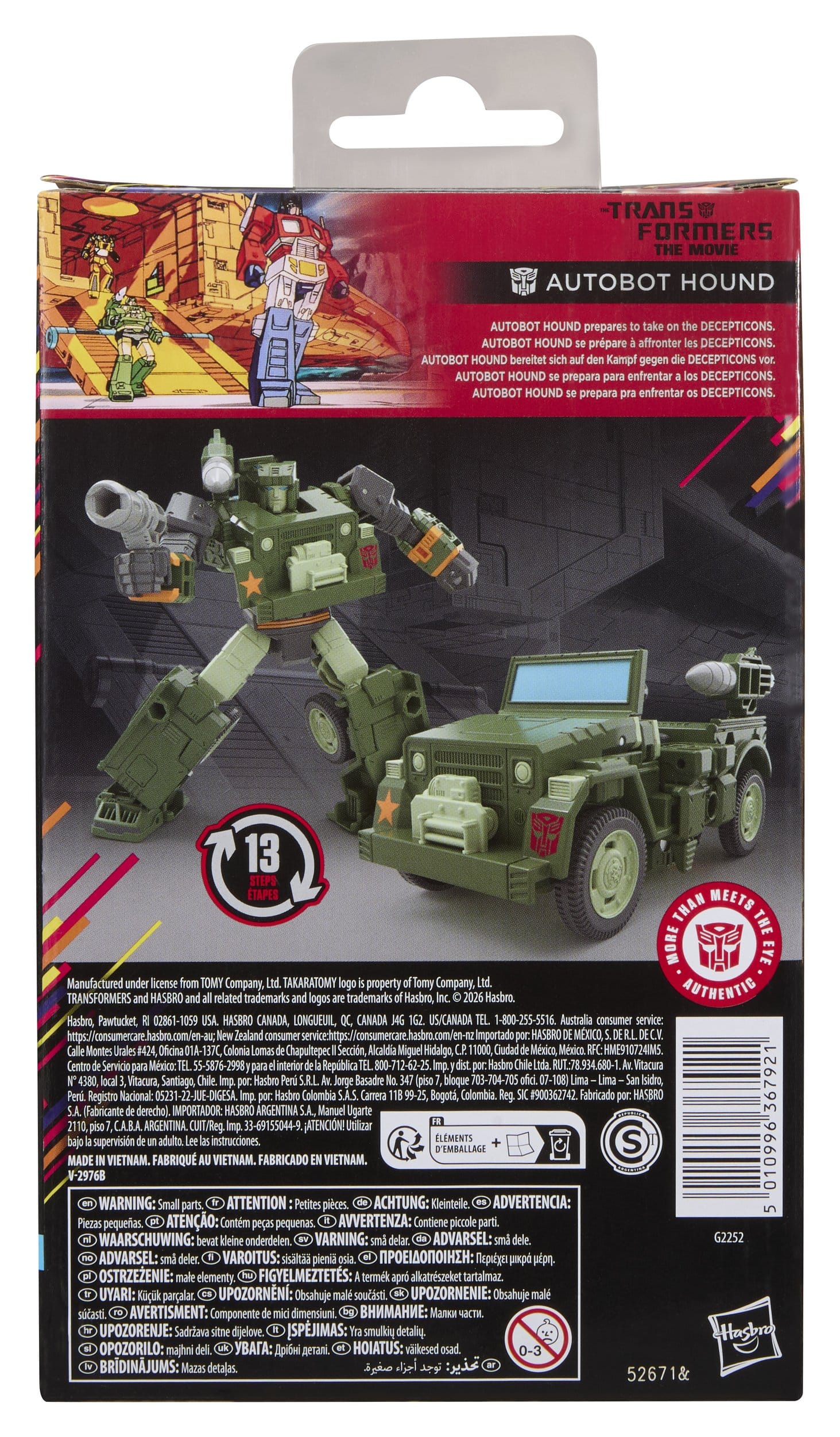 Transformers: The Movie Studio Series Deluxe Class Action Figure MTMTE Collection: Autobot Hound 14cm - Loaded Dice