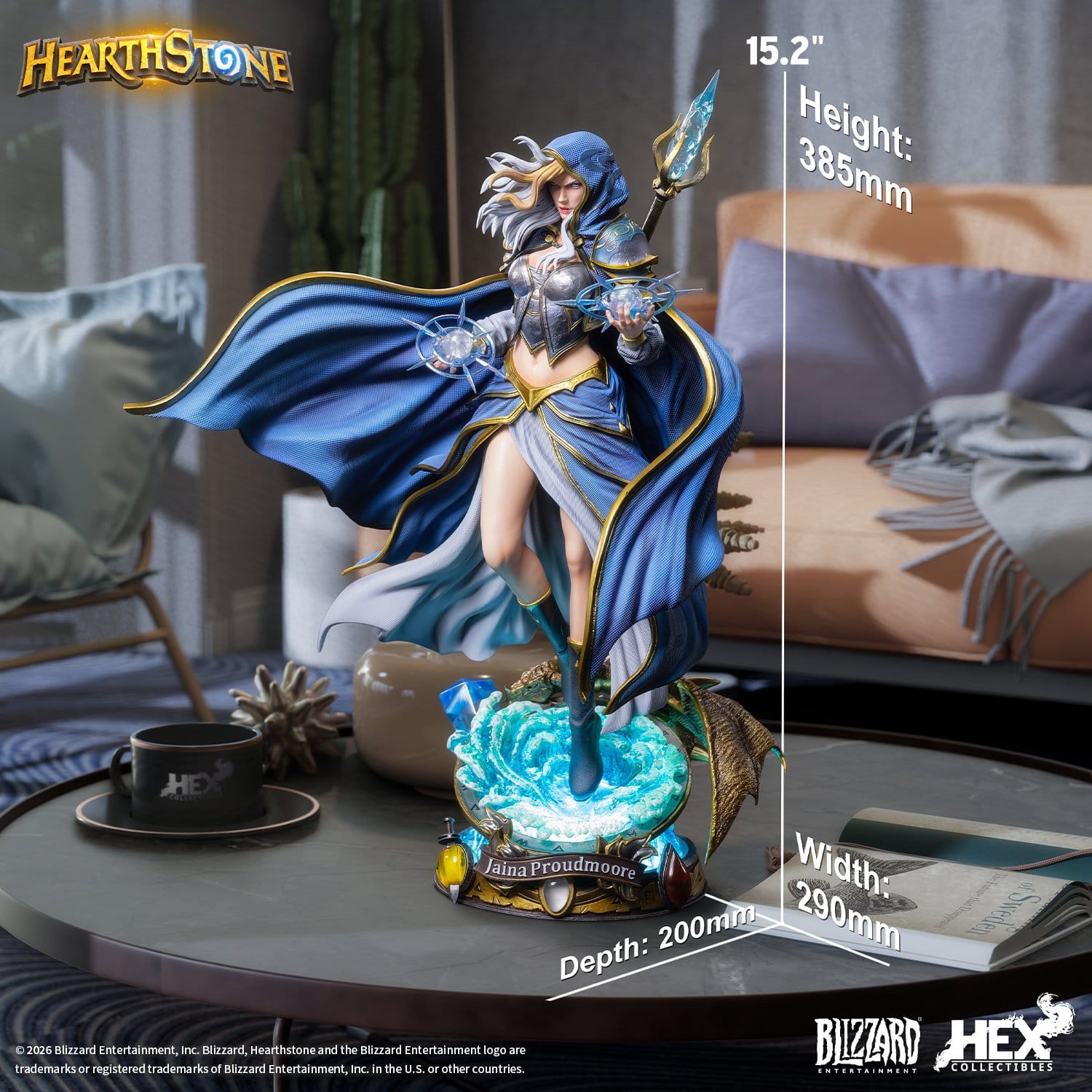 Hearthstone Statue 1/6 Jaina Proudmoore 39cm