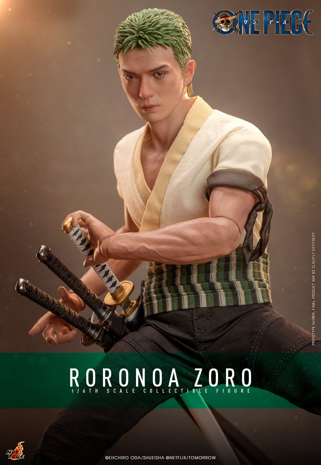Hot Toy: One Piece (Netflix) Roronoa Zoro 31cm - Loaded Dice