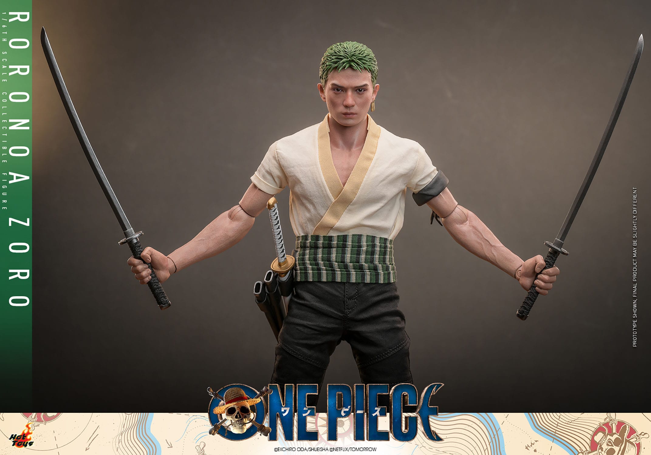 Hot Toy: One Piece (Netflix) Roronoa Zoro 31cm - Loaded Dice
