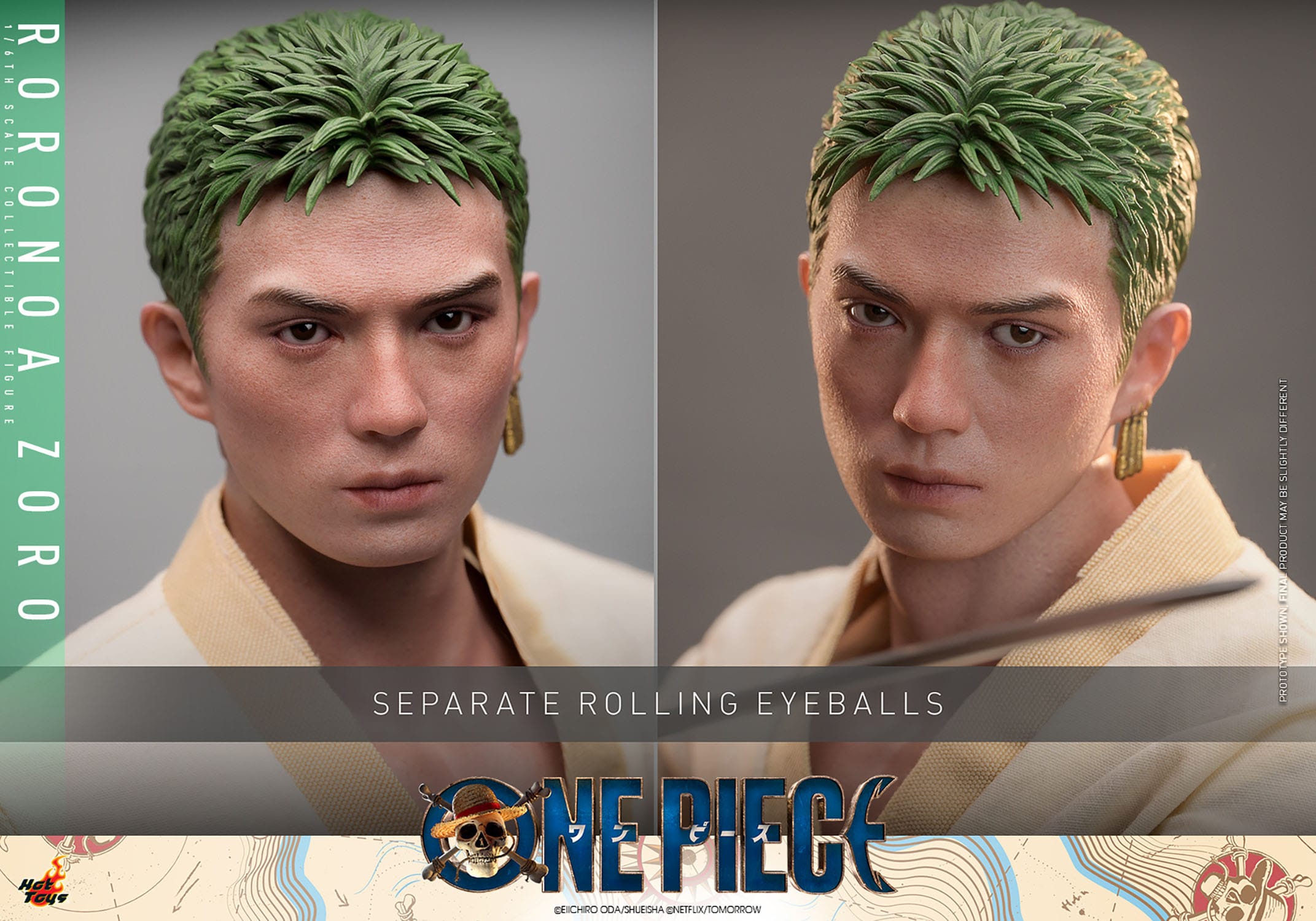 Hot Toy: One Piece (Netflix) Roronoa Zoro 31cm - Loaded Dice