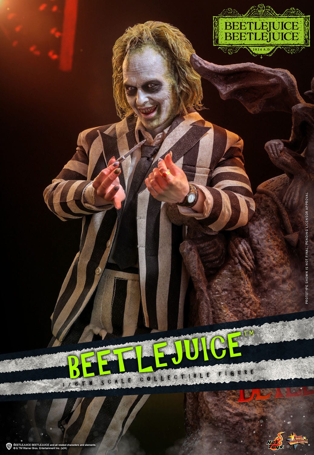 Hot Toys Beetlejuice: Movie Masterpiece Beetlejuice 30cm - Loaded Dice