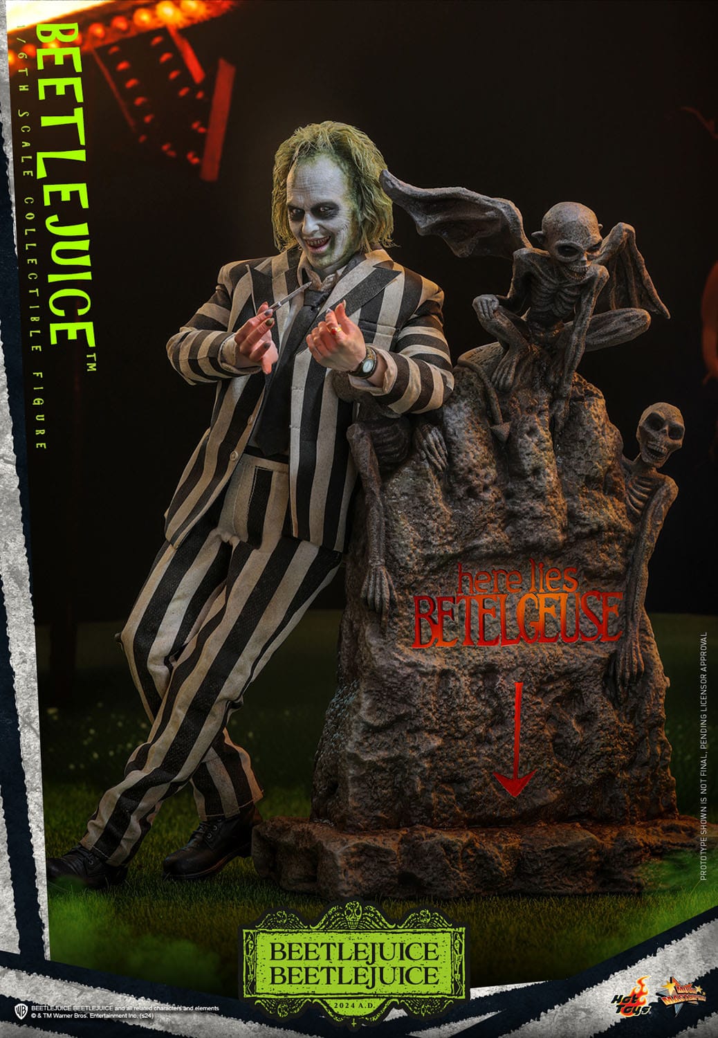Hot Toys Beetlejuice: Movie Masterpiece Beetlejuice 30cm - Loaded Dice
