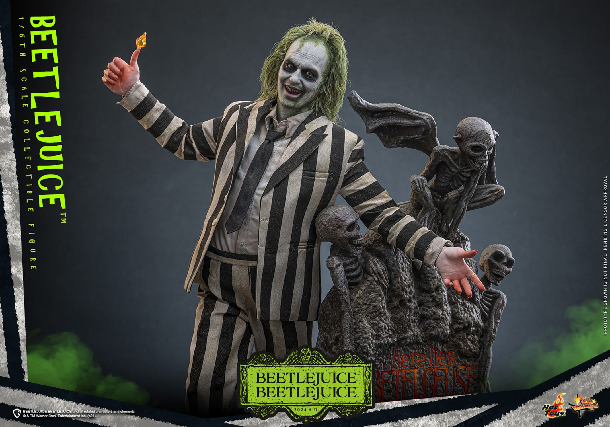 Hot Toys Beetlejuice: Movie Masterpiece Beetlejuice 30cm - Loaded Dice
