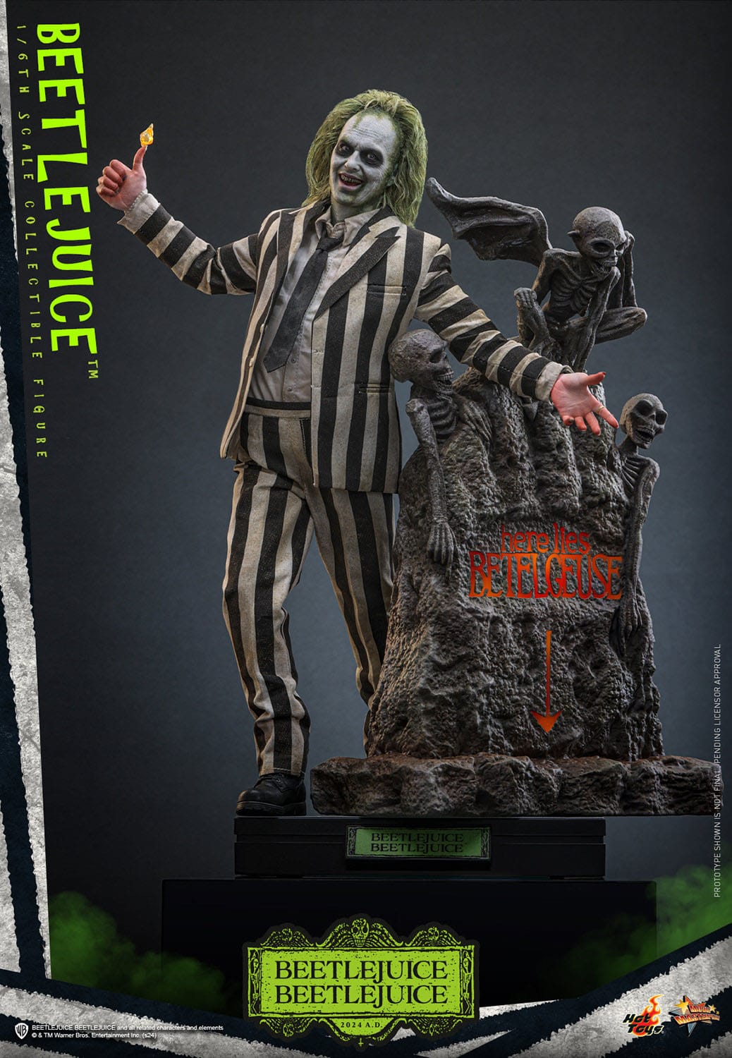 Hot Toys Beetlejuice: Movie Masterpiece Beetlejuice 30cm - Loaded Dice