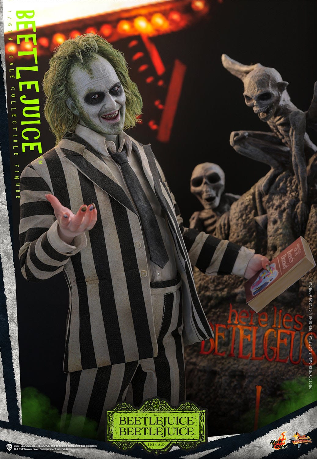Hot Toys Beetlejuice: Movie Masterpiece Beetlejuice 30cm - Loaded Dice