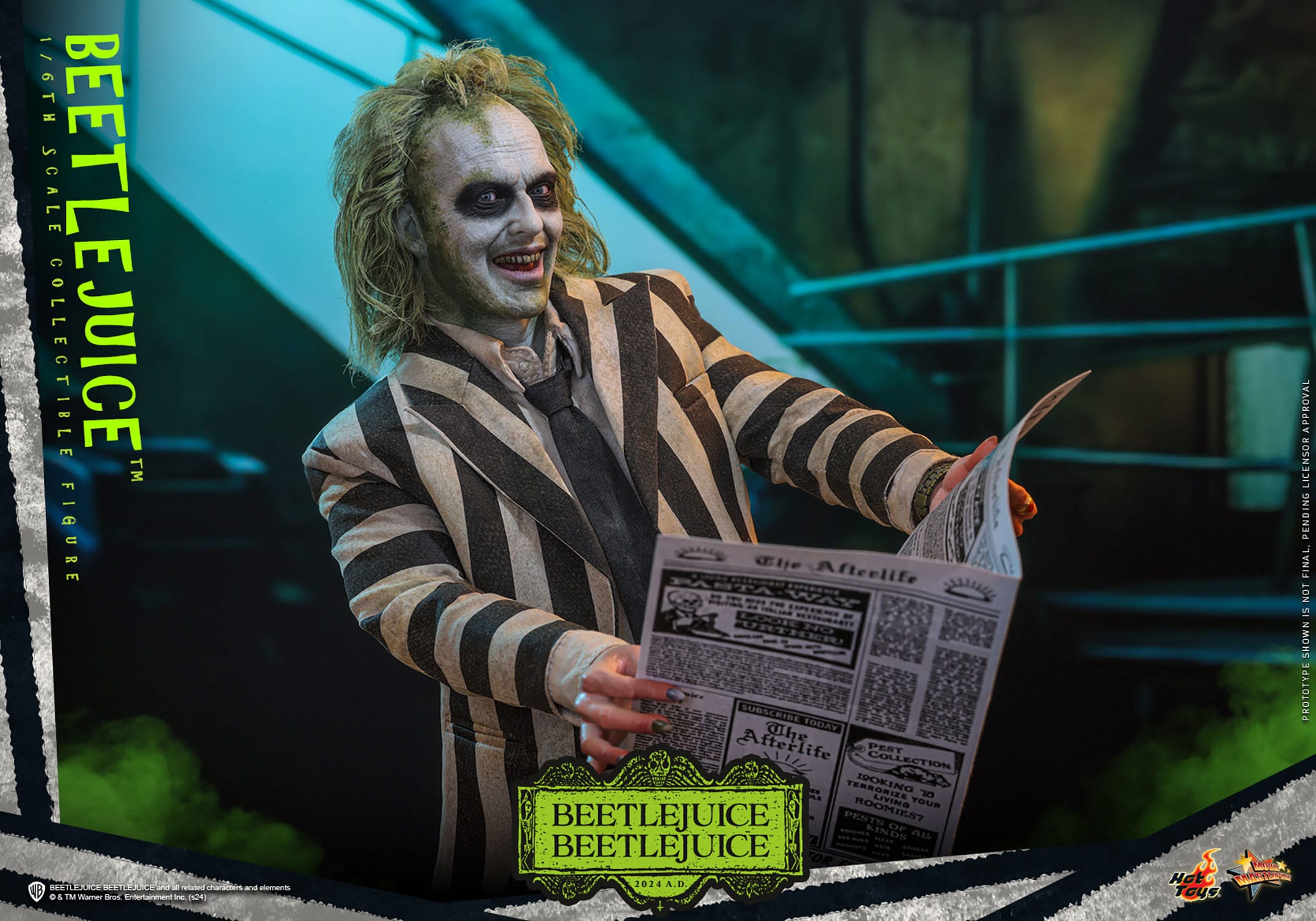 Hot Toys Beetlejuice: Movie Masterpiece Beetlejuice 30cm - Loaded Dice