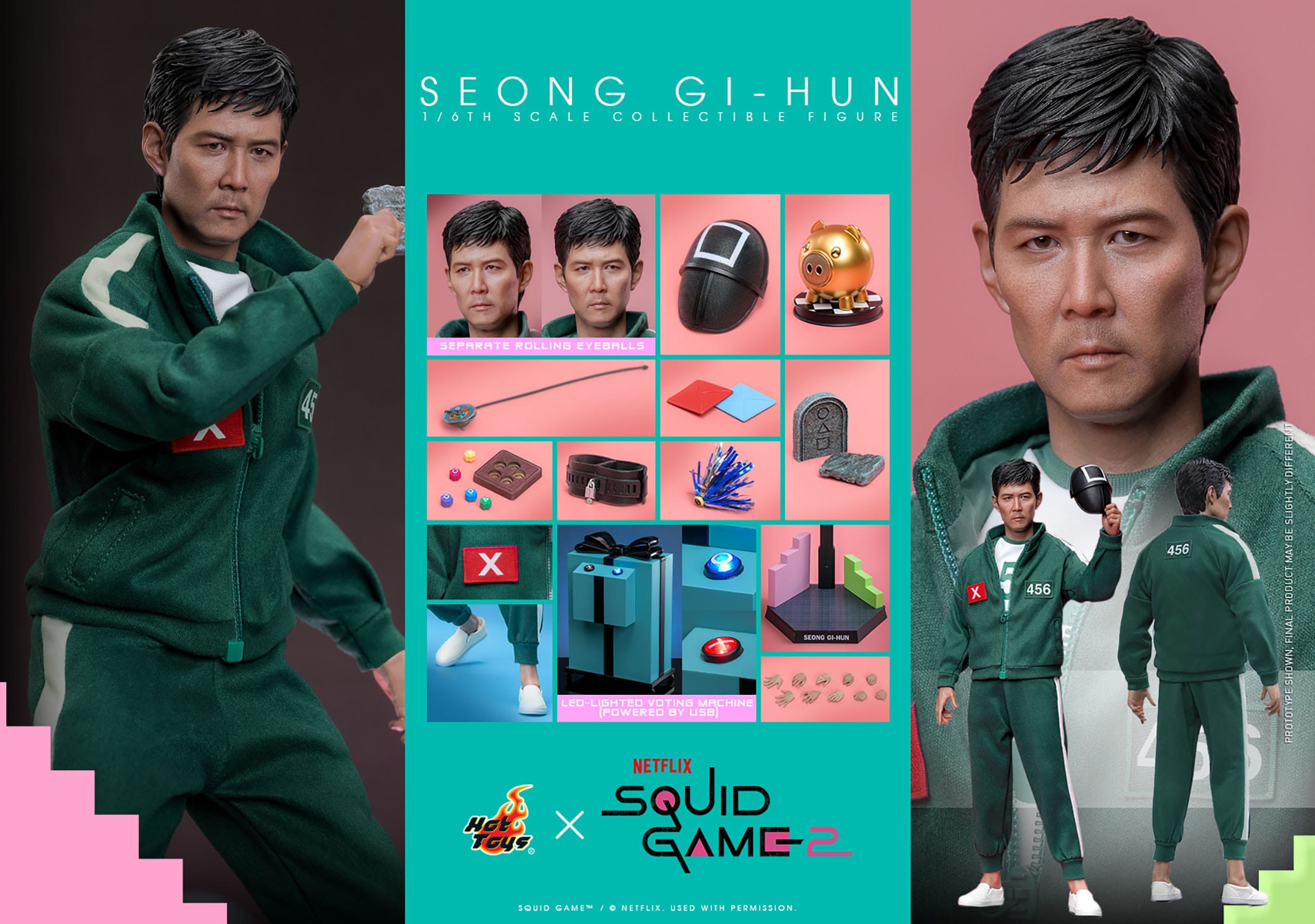 Hot Toys Squid Game 2: Seong Gi-hun 30cm - Loaded Dice