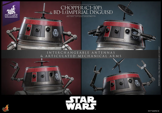 Hot Toys Star Wars: Chopper (C1-10P™) & BD-1™ (Imperial Disguise) 18cm & 8cm - Loaded Dice