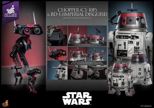 Hot Toys Star Wars: Chopper (C1-10P™) & BD-1™ (Imperial Disguise) 18cm & 8cm - Loaded Dice
