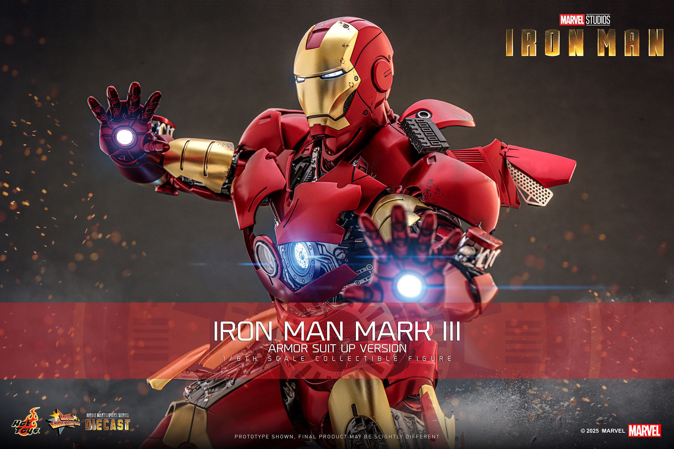 Hot Toys Iron Man: Movie Masterpiece Iron Man Mark III (Armor Suit Up Version) 32cm - Loaded Dice
