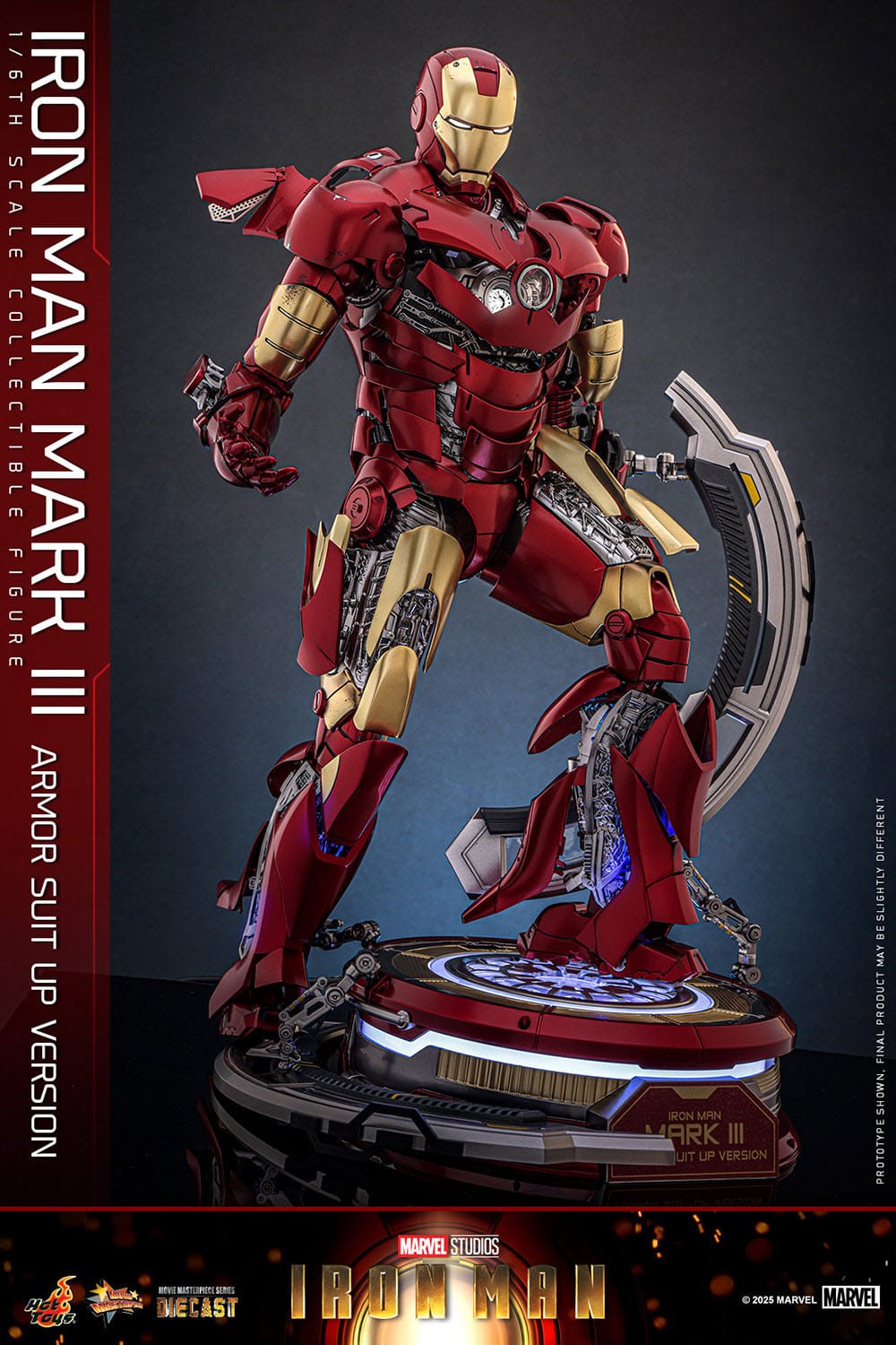 Hot Toys Iron Man: Movie Masterpiece Iron Man Mark III (Armor Suit Up Version) 32cm - Loaded Dice