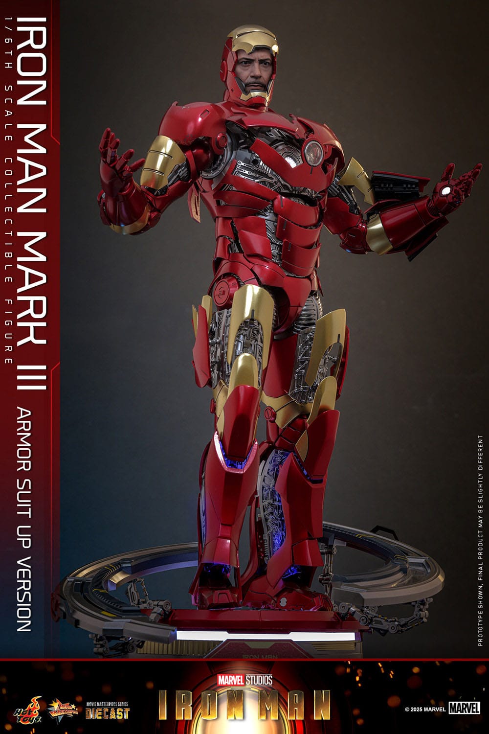 Hot Toys Iron Man: Movie Masterpiece Iron Man Mark III (Armor Suit Up Version) 32cm - Loaded Dice