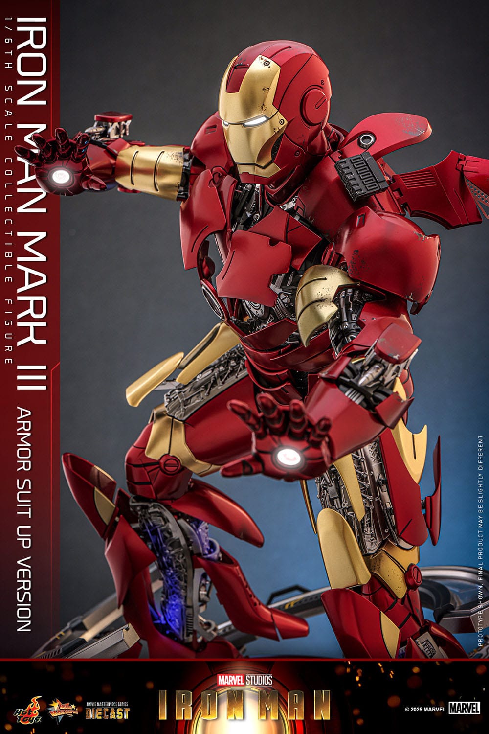 Hot Toys Iron Man: Movie Masterpiece Iron Man Mark III (Armor Suit Up Version) 32cm - Loaded Dice