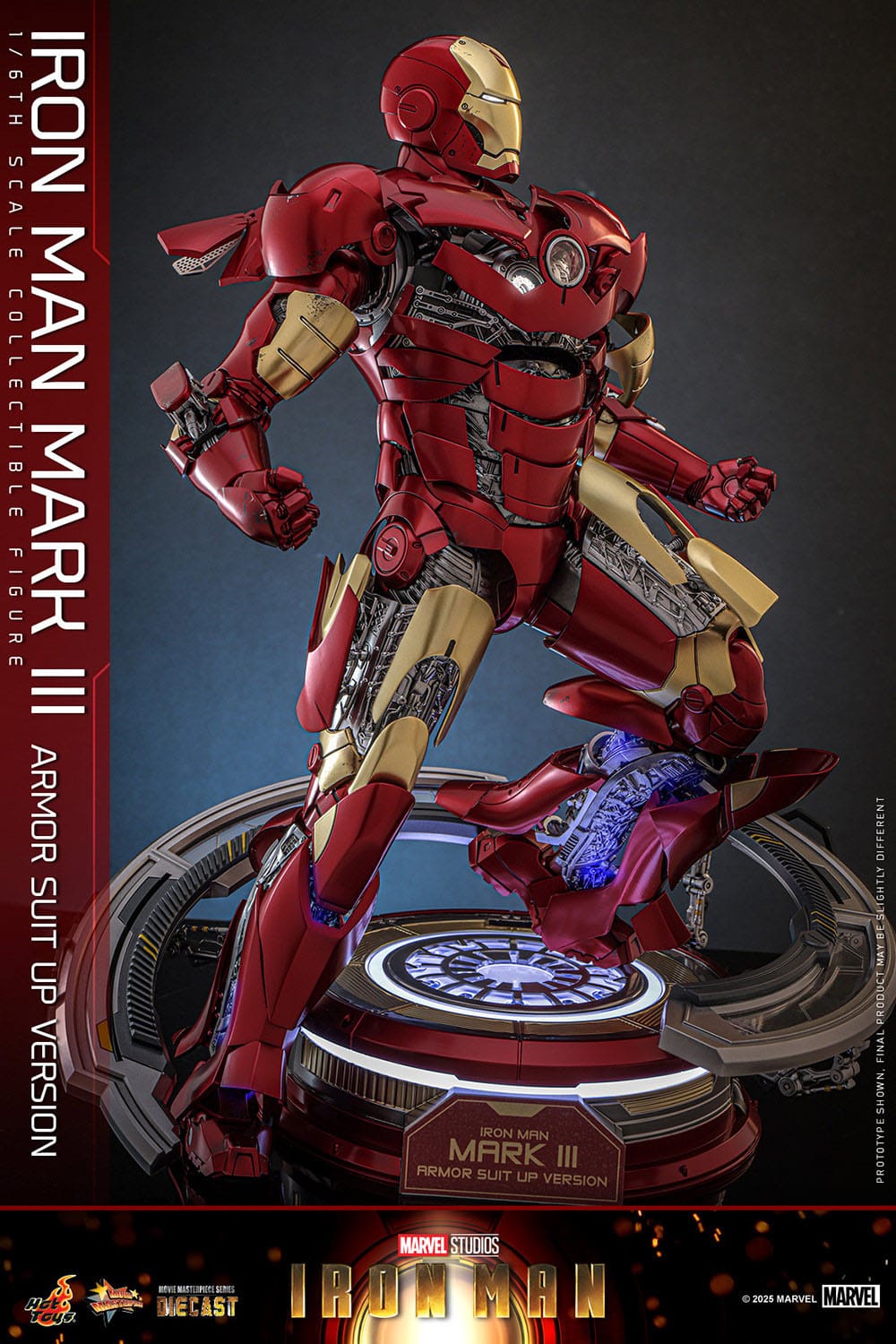Hot Toys Iron Man: Movie Masterpiece Iron Man Mark III (Armor Suit Up Version) 32cm - Loaded Dice