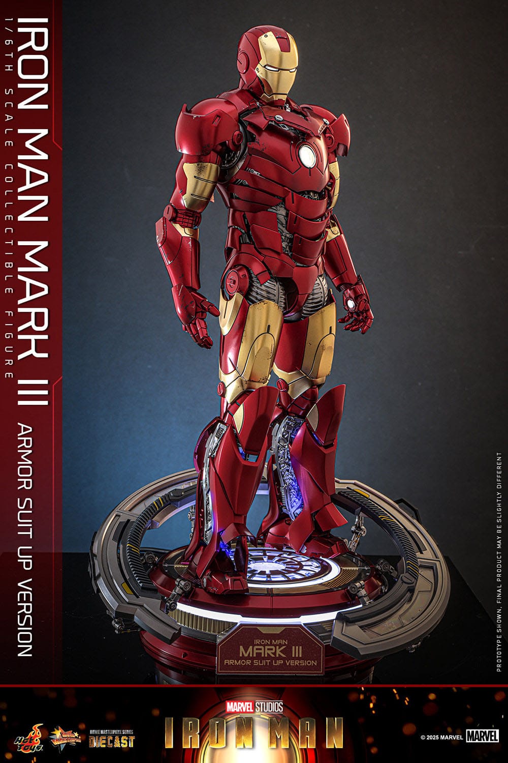 Hot Toys Iron Man: Movie Masterpiece Iron Man Mark III (Armor Suit Up Version) 32cm - Loaded Dice