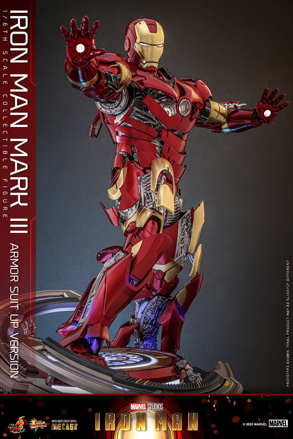 Hot Toys Iron Man: Movie Masterpiece Iron Man Mark III (Armor Suit Up Version) 32cm - Loaded Dice