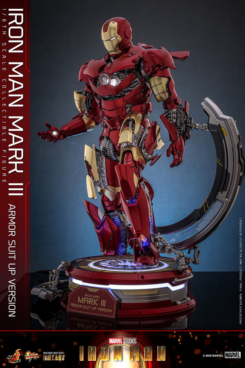 Hot Toys Iron Man: Movie Masterpiece Iron Man Mark III (Armor Suit Up Version) 32cm - Loaded Dice