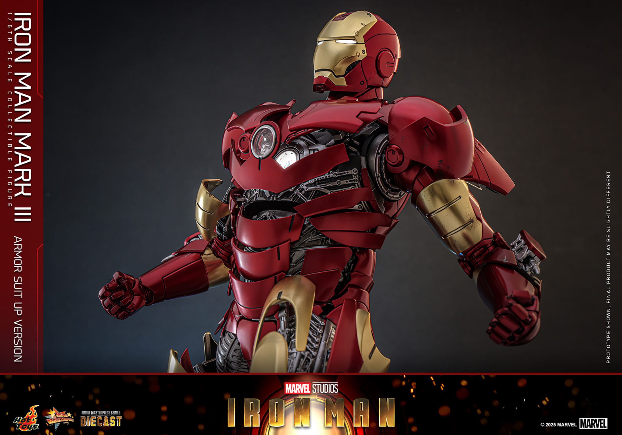 Hot Toys Iron Man: Movie Masterpiece Iron Man Mark III (Armor Suit Up Version) 32cm - Loaded Dice