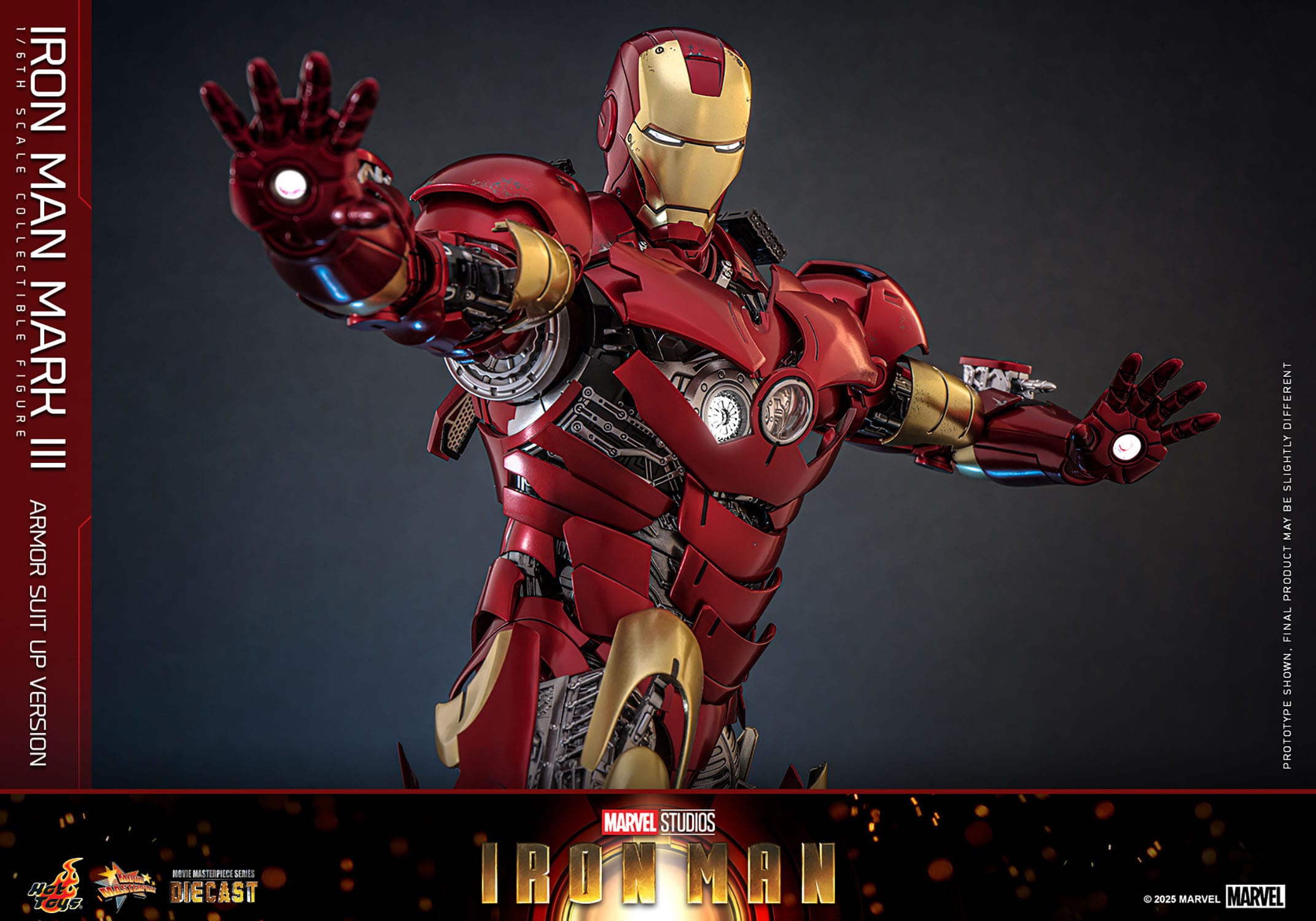 Hot Toys Iron Man: Movie Masterpiece Iron Man Mark III (Armor Suit Up Version) 32cm - Loaded Dice