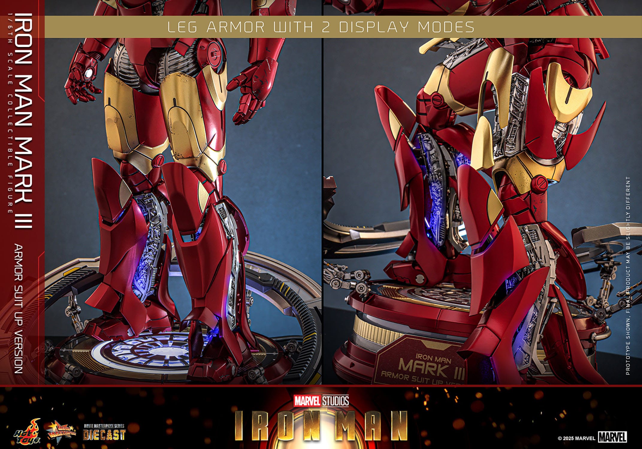 Hot Toys Iron Man: Movie Masterpiece Iron Man Mark III (Armor Suit Up Version) 32cm - Loaded Dice