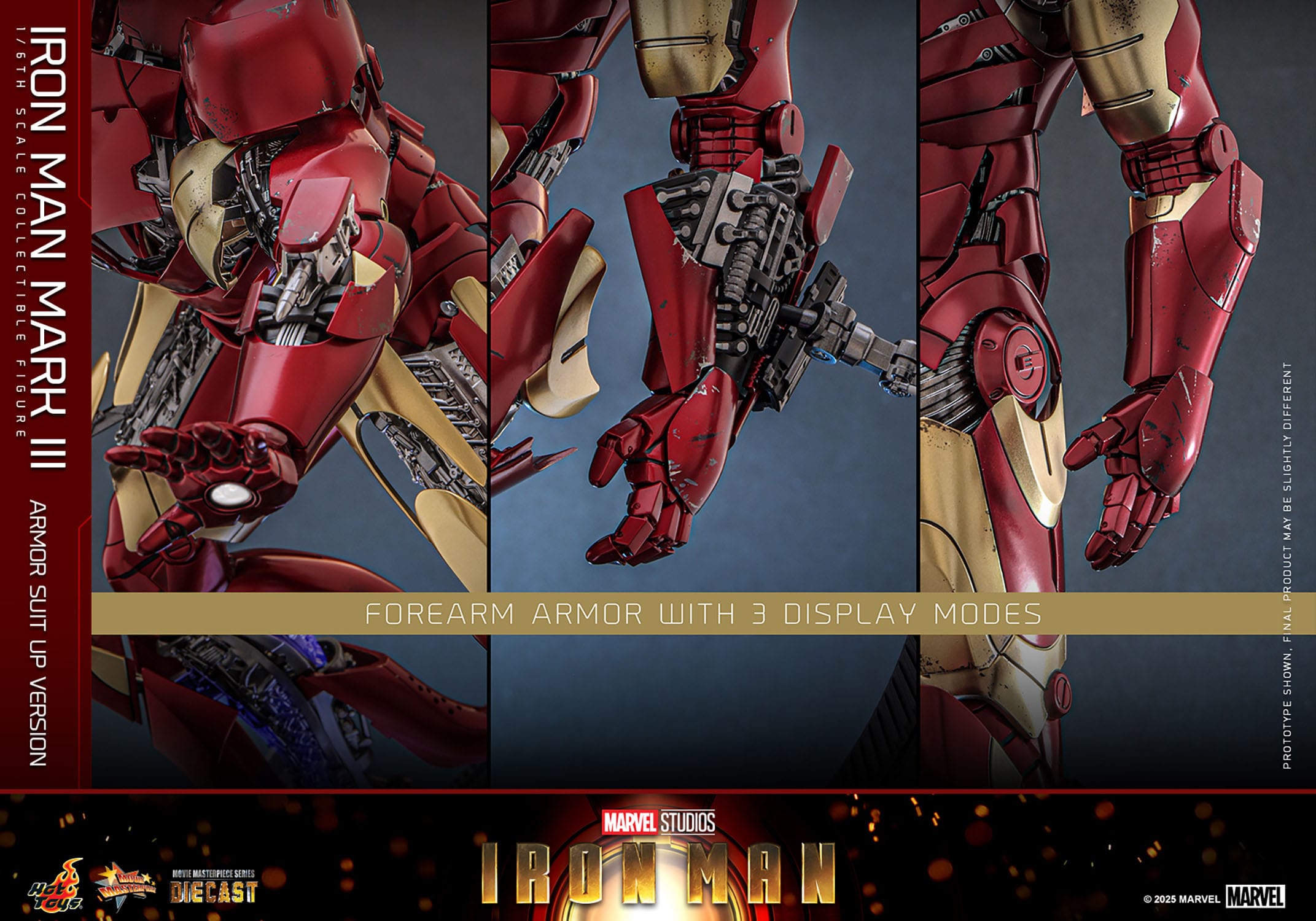 Hot Toys Iron Man: Movie Masterpiece Iron Man Mark III (Armor Suit Up Version) 32cm - Loaded Dice