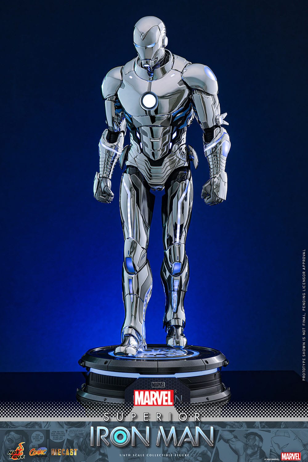 Hot Toys Iron Man: Marvel Comic Masterpiece Superior Iron Man 32cm - Loaded Dice