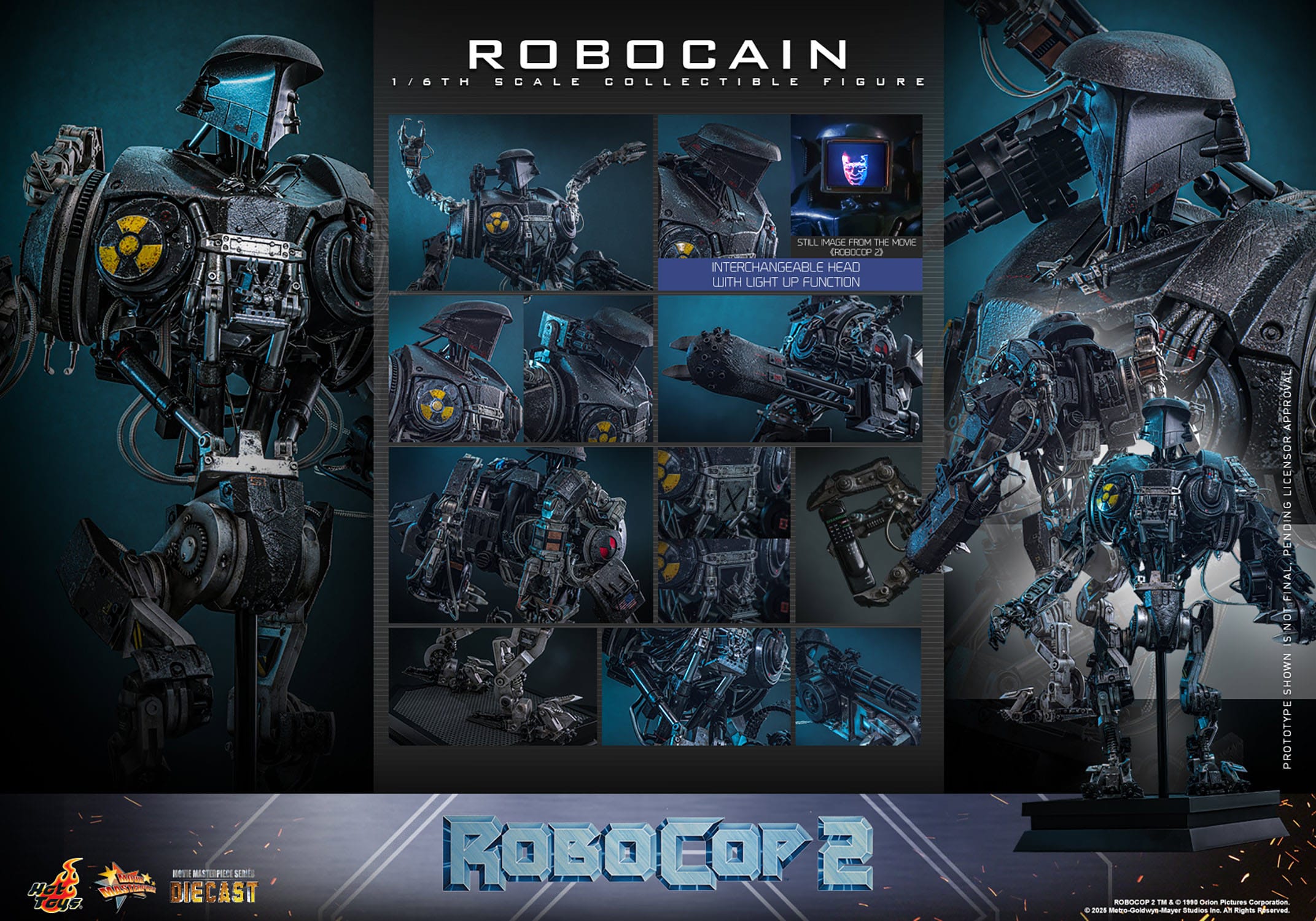 Hot Toys RoboCop 2: Movie Masterpiece RoboCain 40cm - Loaded Dice
