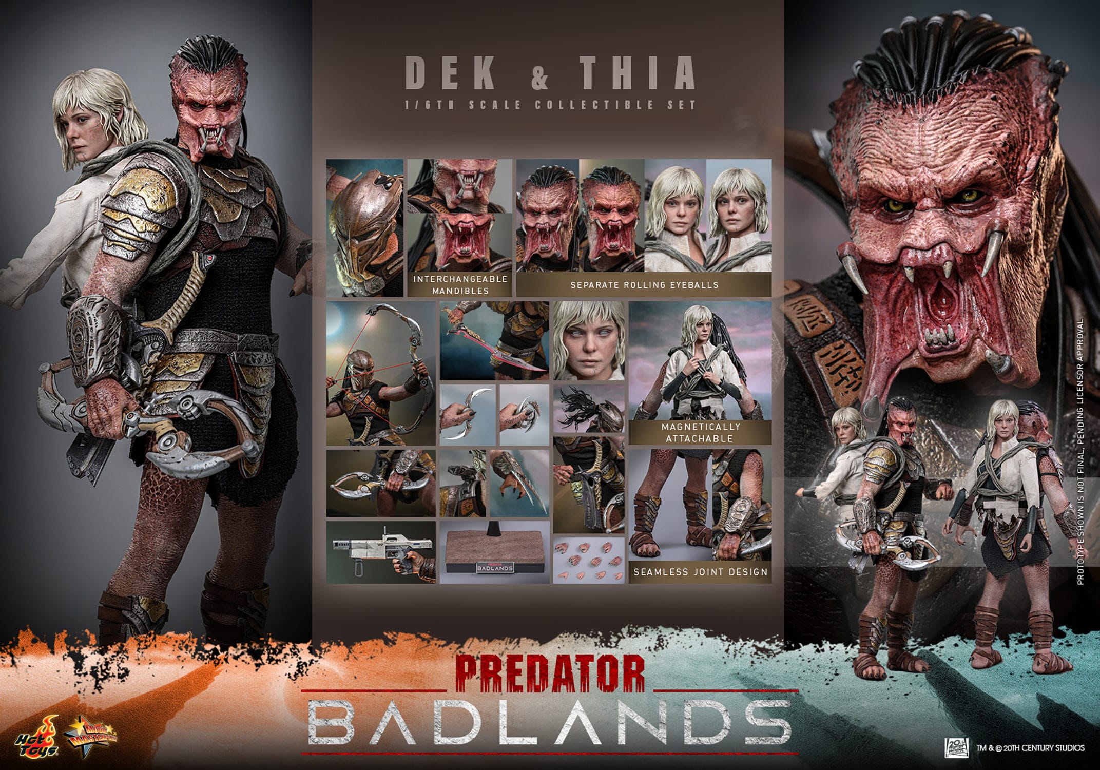 Hot Toy Predator: Badlands Movie Masterpiece Dek & Thia 30cm - Loaded Dice