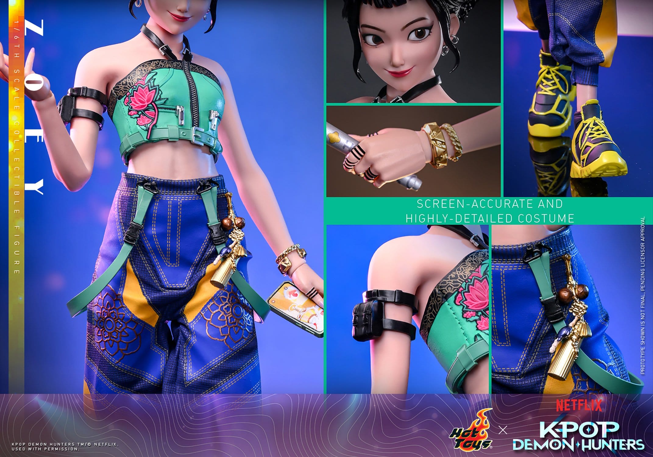 Hot Toys KPop Demon Hunters Zoey 1/6 27cm - Loaded Dice