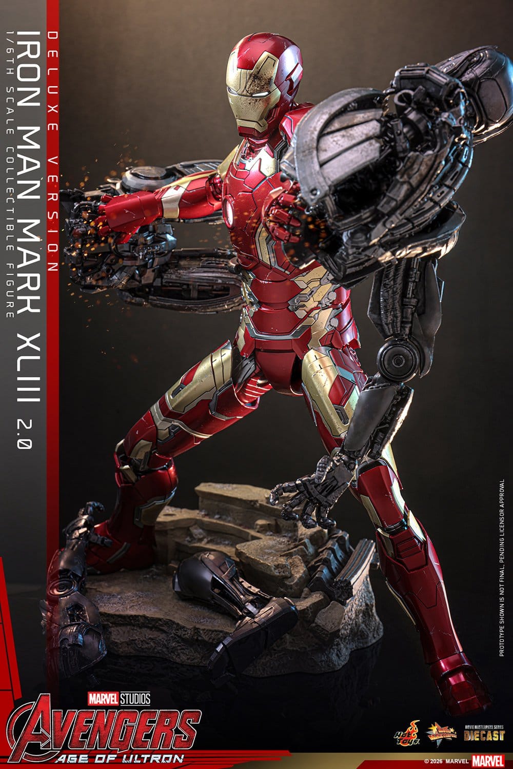 Hot Toys Iron Man: Age of Ultron Movie Masterpiece Iron Man Mark XLIII (2.0) (Deluxe Version) 32cm - Loaded Dice